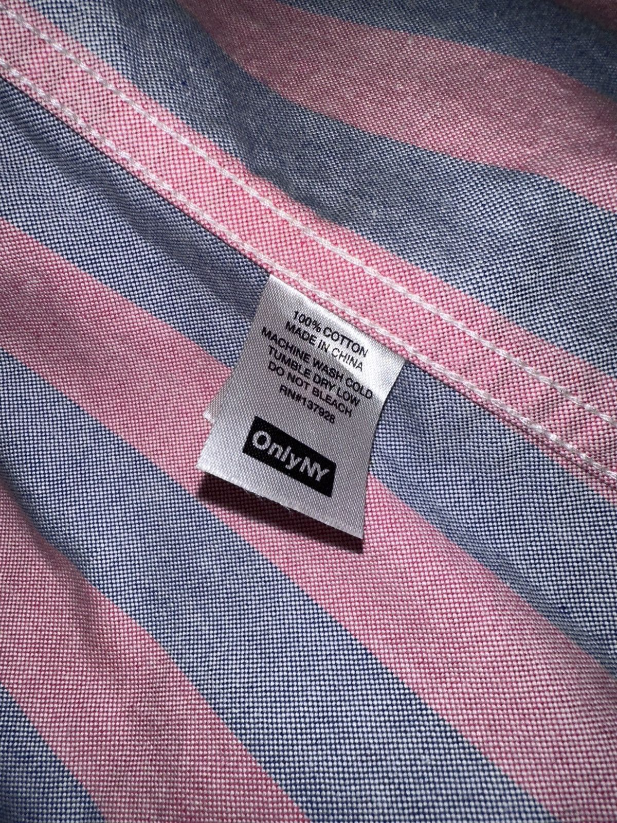 Only NY Only NY Striped Short Sleeve Button Up size Small ( Size US S / EU 44-46 / 1 - 5 Thumbnail