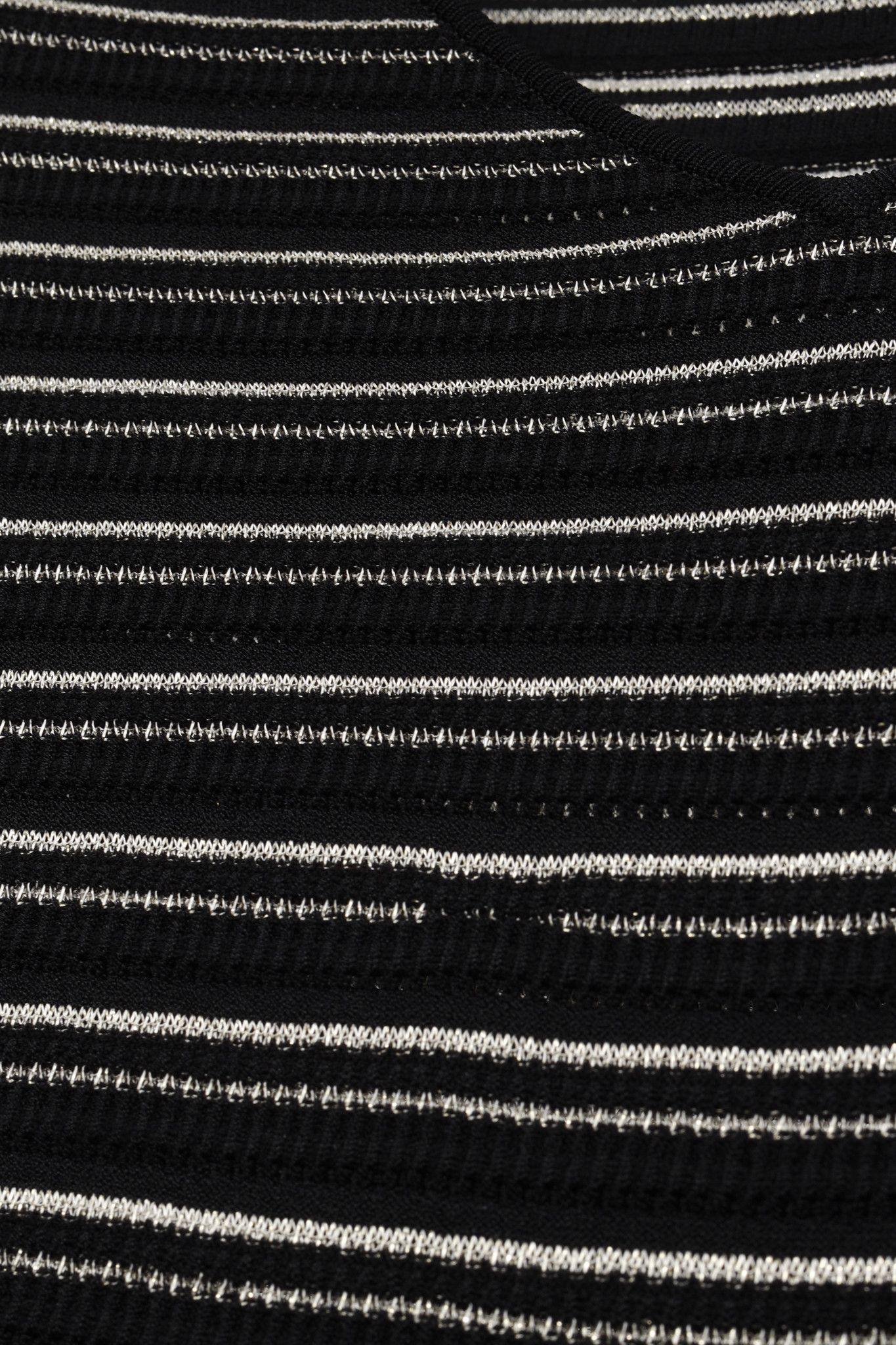Salvatore Ferragamo Salvatore Ferragamo Black & White Metallic-Striped Dress Size S / US 4 / IT 40 - 7 Thumbnail