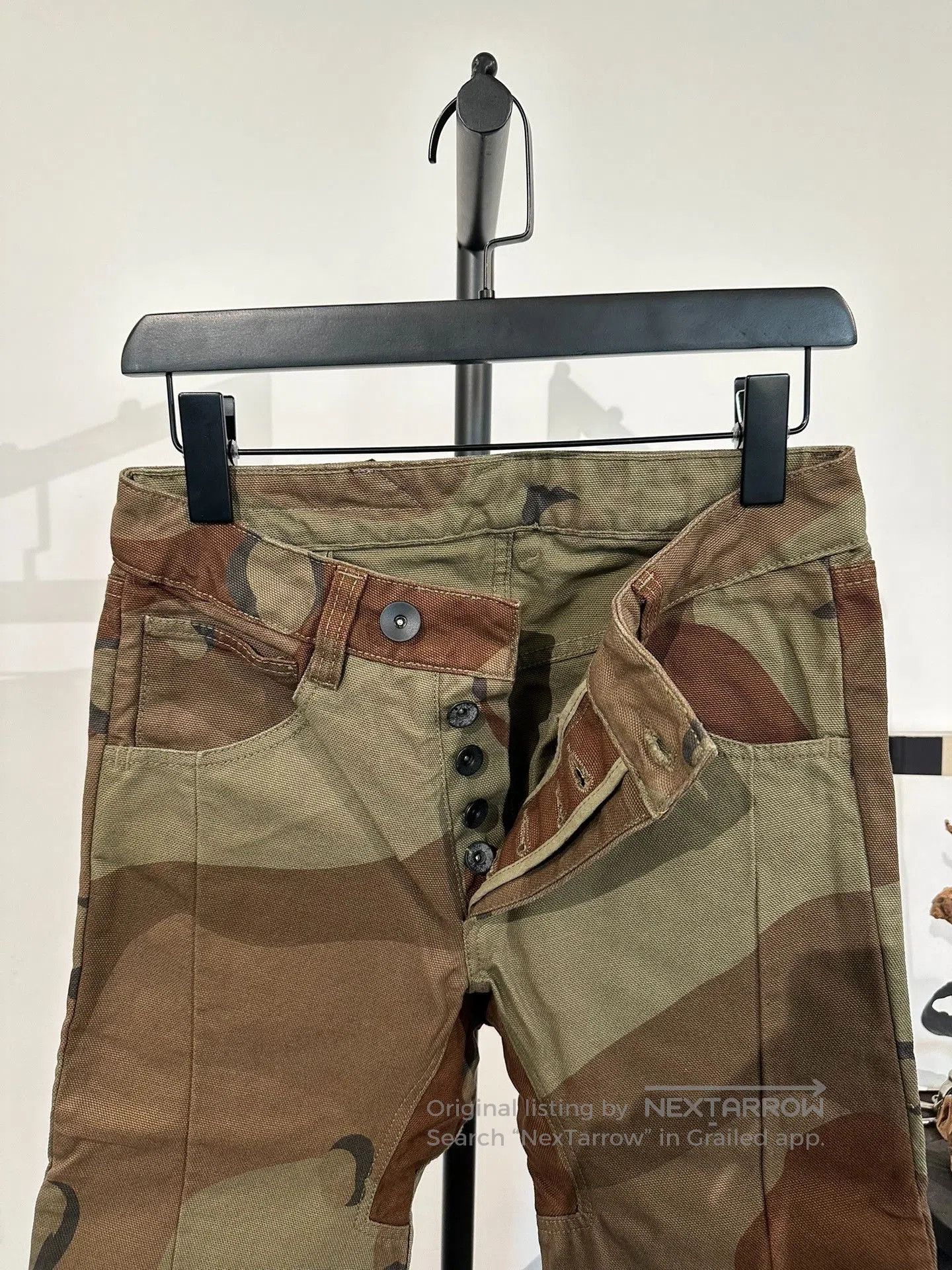 11 By Boris Bidjan Saberi Boris Bidjan Saberi 11by BBS P1 Camo Canvas Pants. Size US 26 / EU 42 - 3 Thumbnail