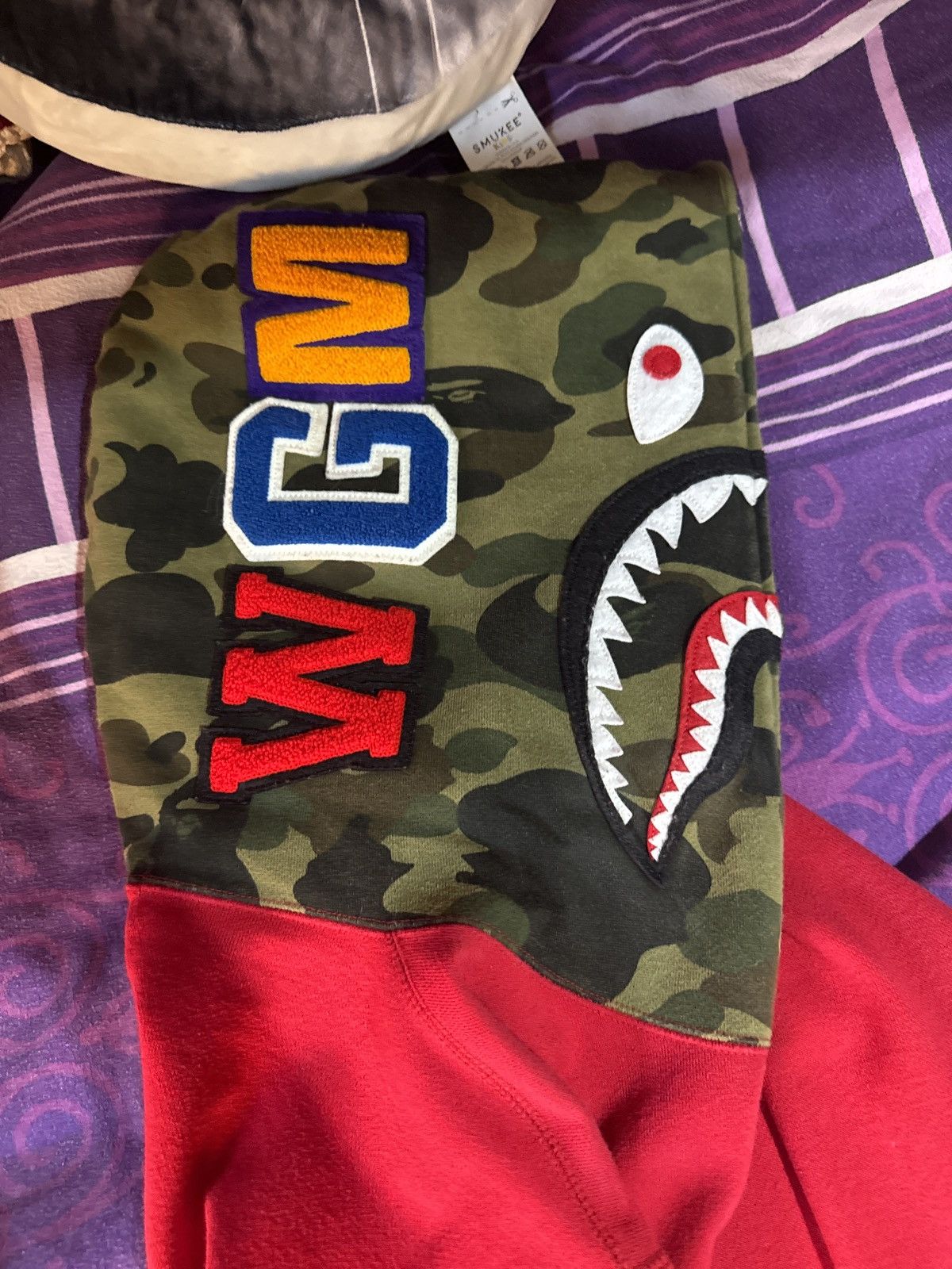 Bape Camo Shark Full Zip Hoodie Size US XL / EU 56 / 4 - 2 Thumbnail