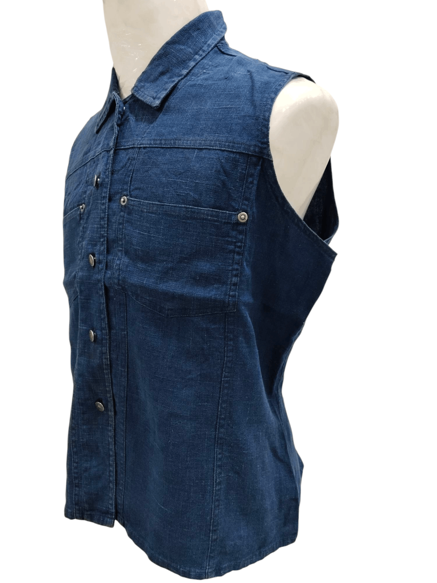 Japanese Brand × L.L. Bean × Vintage Vintage Denim Fashion Vest Size L / US 10 / IT 46 - 2 Thumbnail