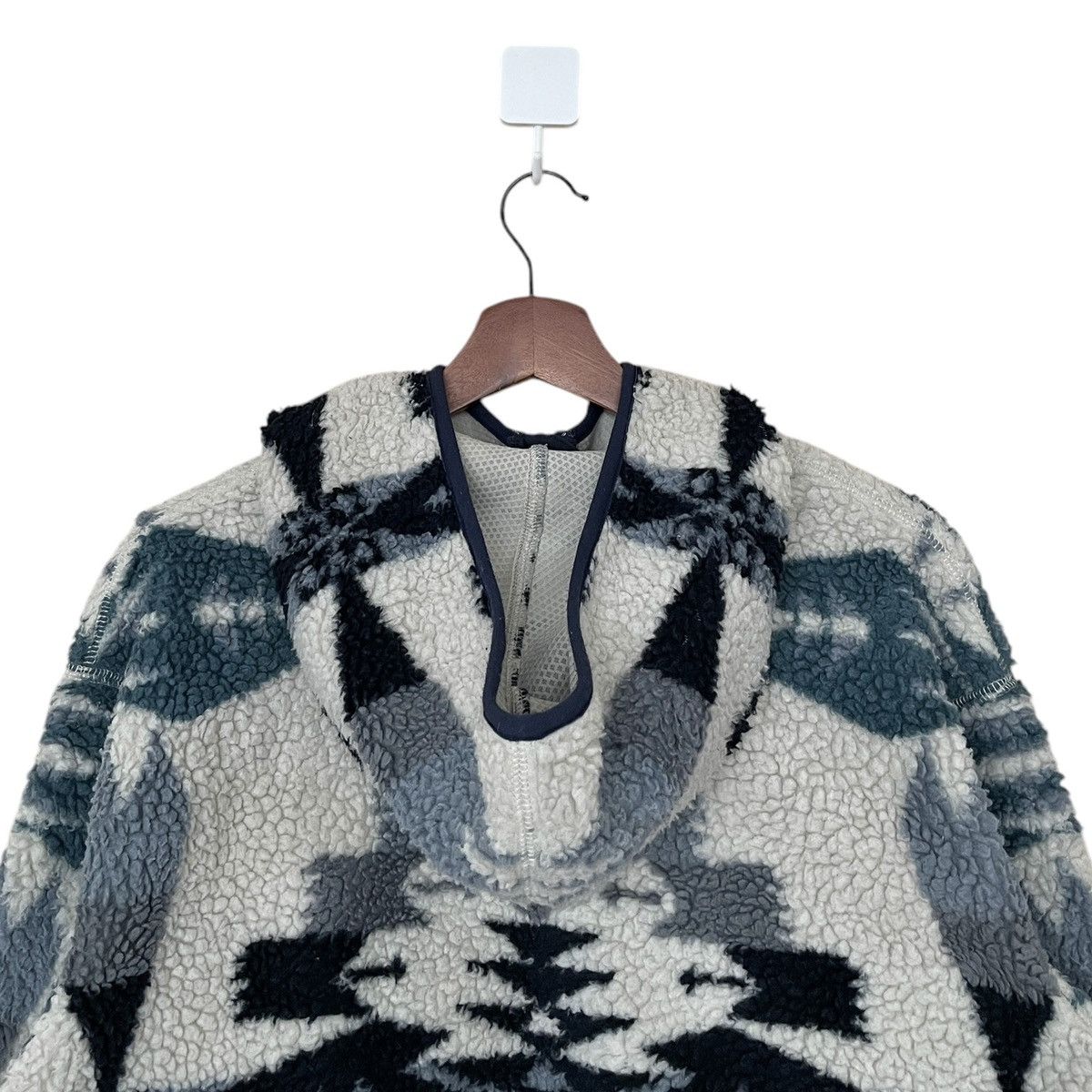 Pendleton × Vintage Vintage Brand Pendleton Navajo Fleece Hoodie 1990s Size US M / EU 48-50 / 2 - 9 Thumbnail