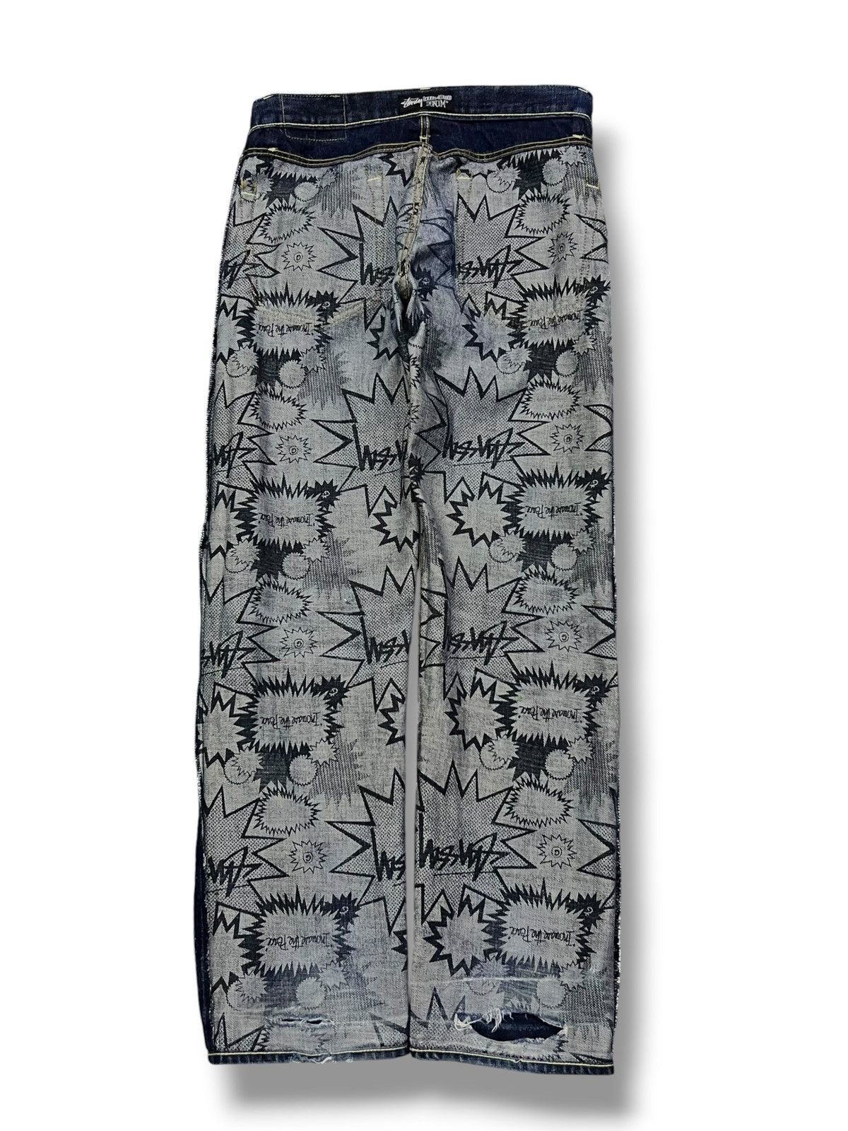 Stussy Vintage Stussy Japan Rough & Rugged Art Design Size US 31 - 5 Thumbnail