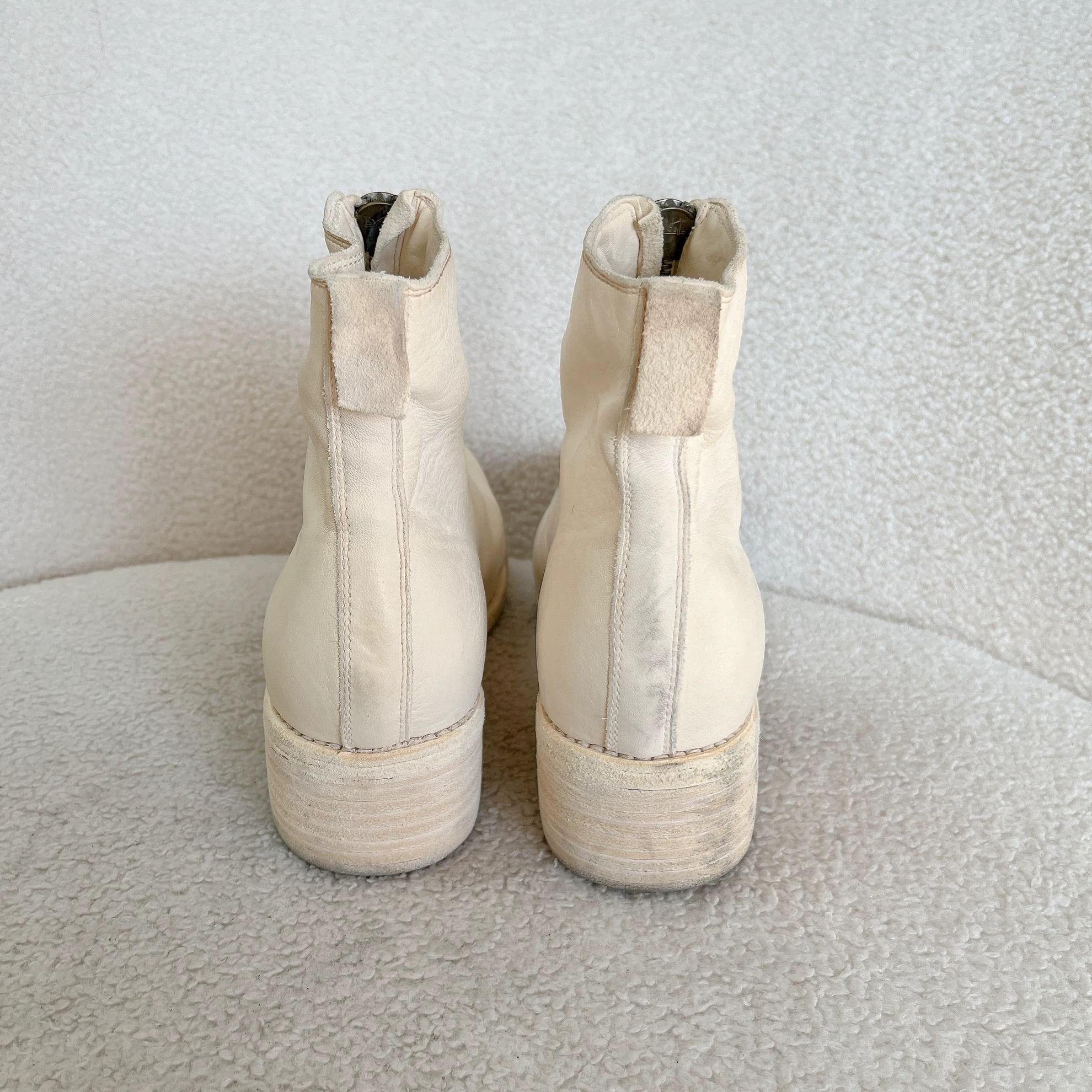 Guidi Guid White Short Boots 37.5 (Used) Size US 7 / IT 37 - 4 Thumbnail