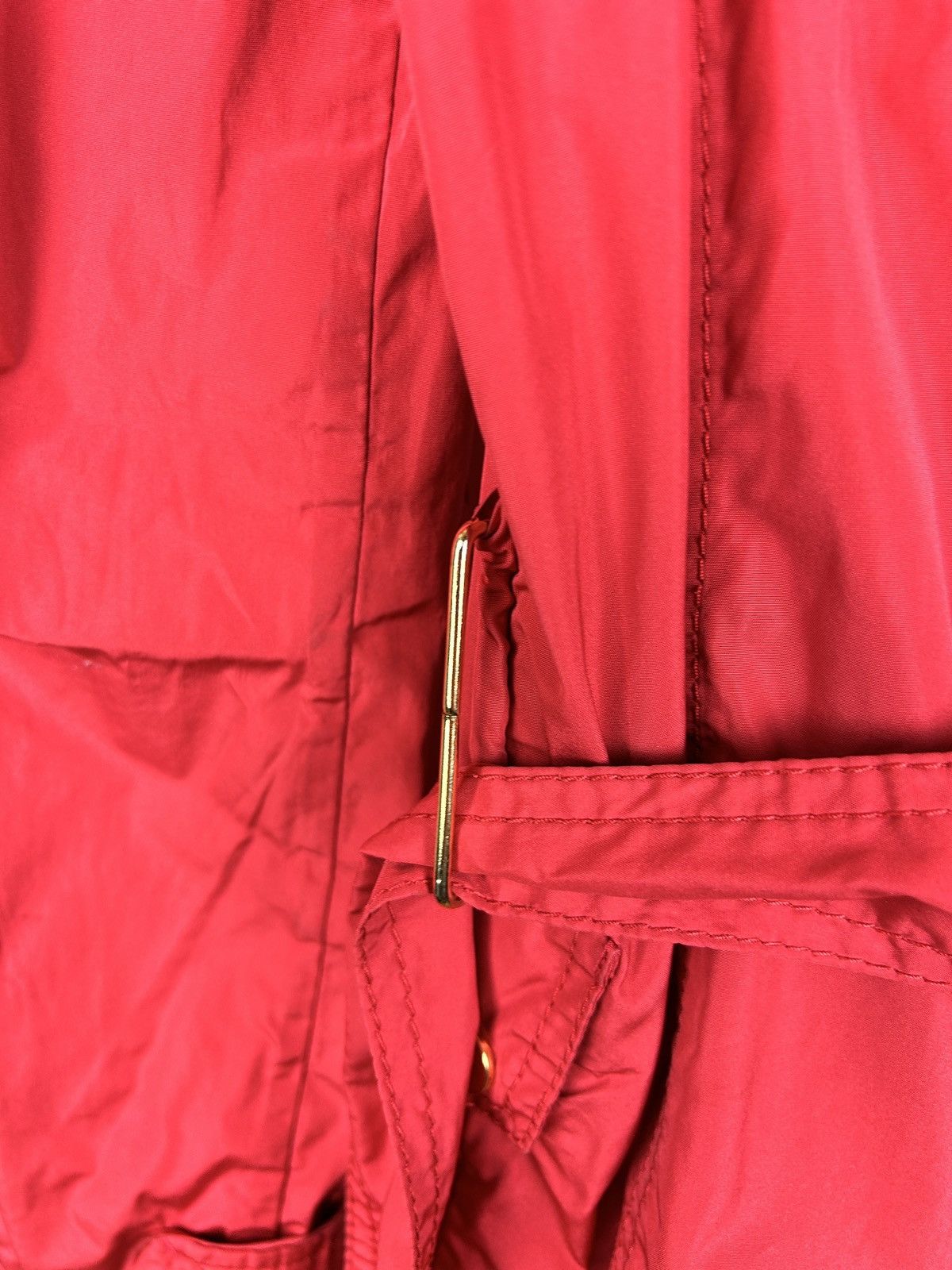 Moncler Moncler Red Rain Jacket Nylon Coat Size 4 Size L / US 10 / IT 46 - 10 Thumbnail