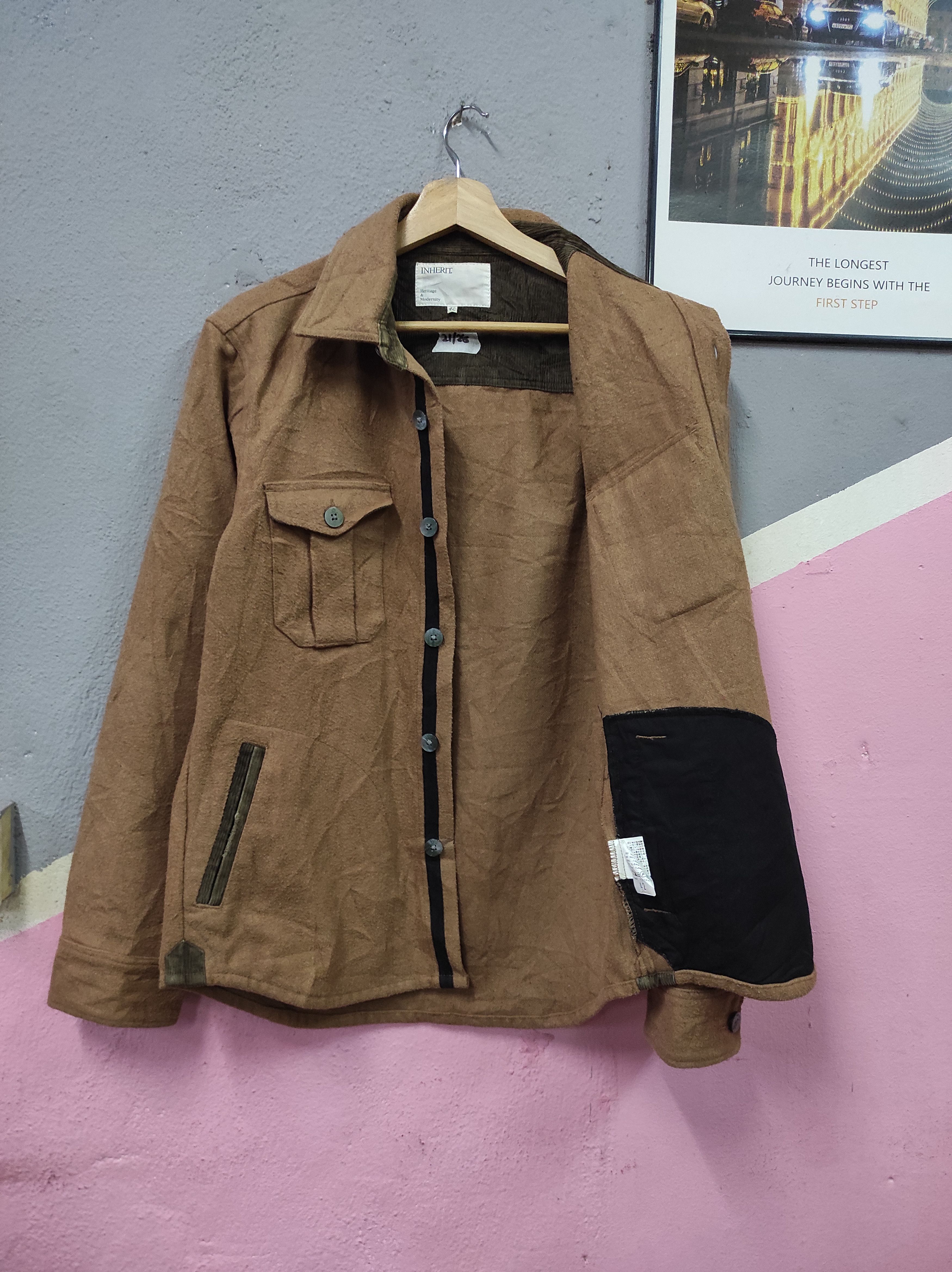 Japanese Brand INHERIT WOOL HERITAGE JACKET Size US XS / EU 42 / 0 - 3 Thumbnail