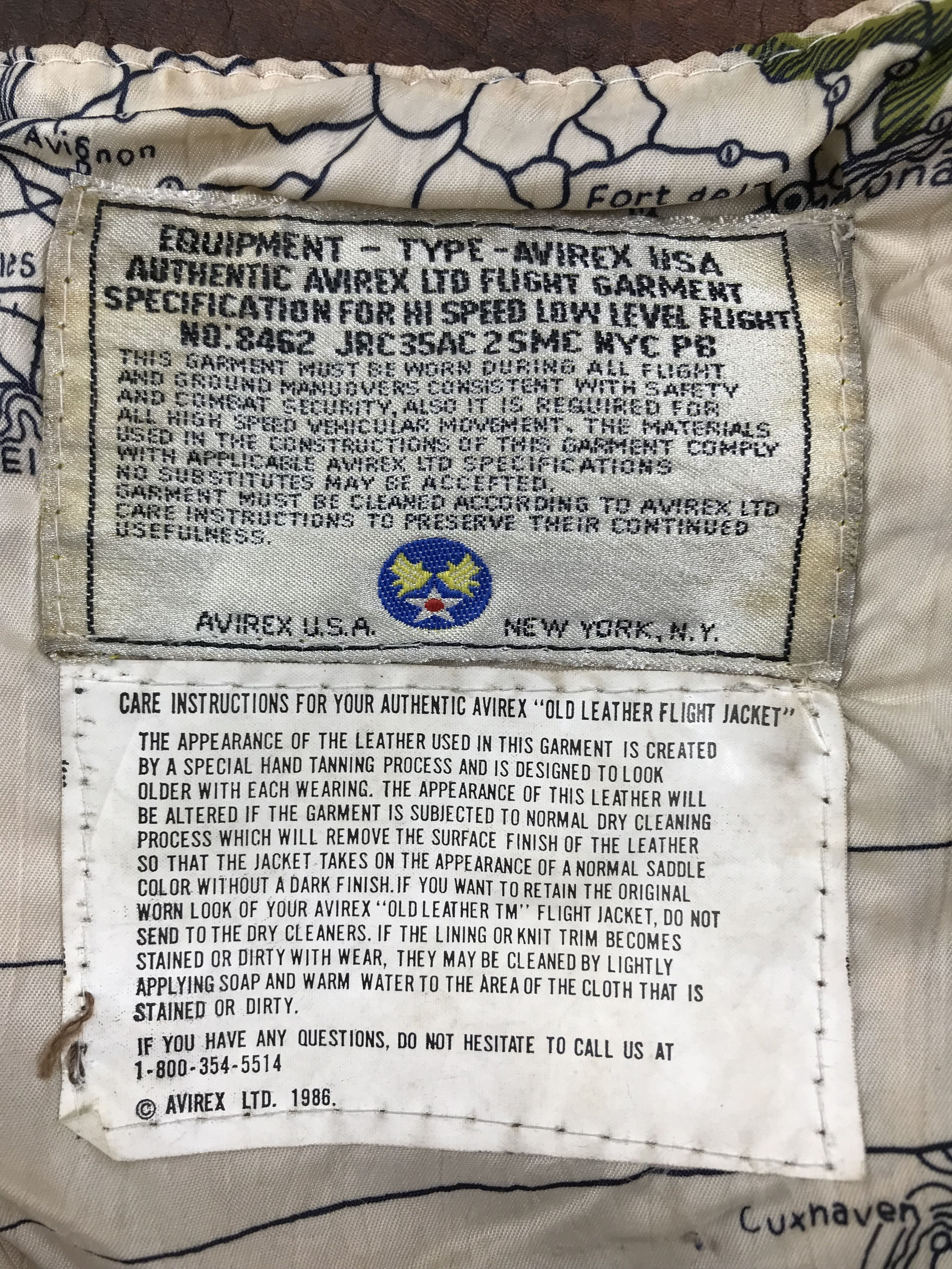 Avirex Vintage Avirex US Army Air Force Old Leather Flight Jacket Size US L / EU 52-54 / 3 - 20 Thumbnail