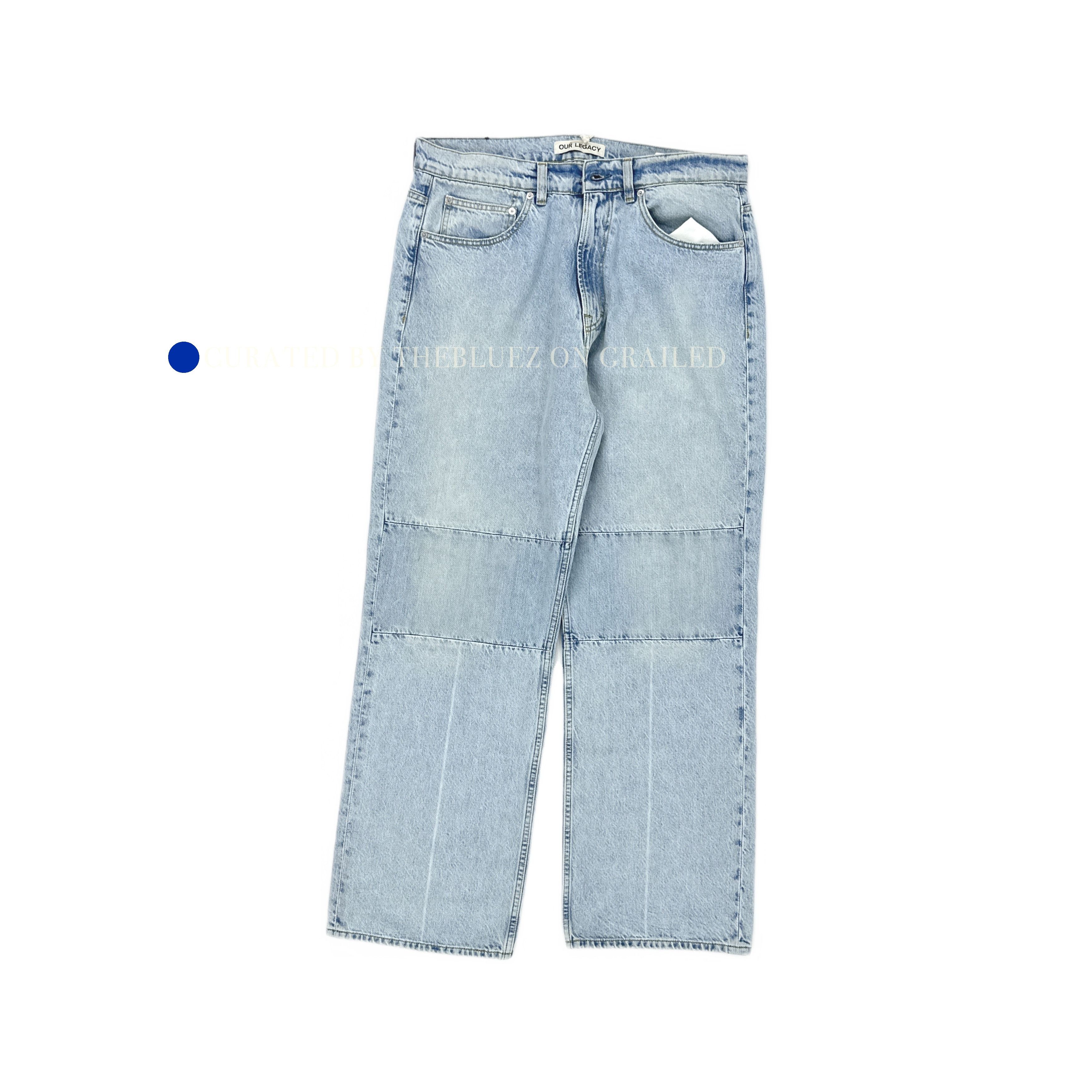 Our Legacy Our legacy EXTENDED THIRD CUT - GLASS BLEACH DENIM