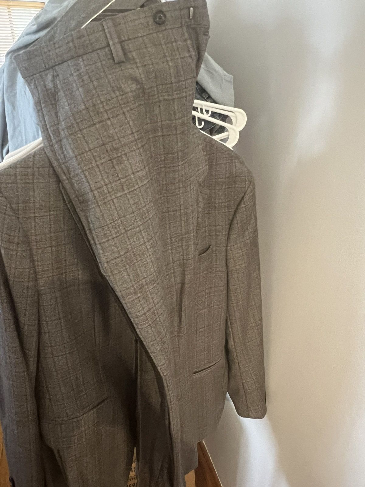 Zara Grey striped Zara full suit men’s 42 jacket with pants Size 42R - 5 Thumbnail