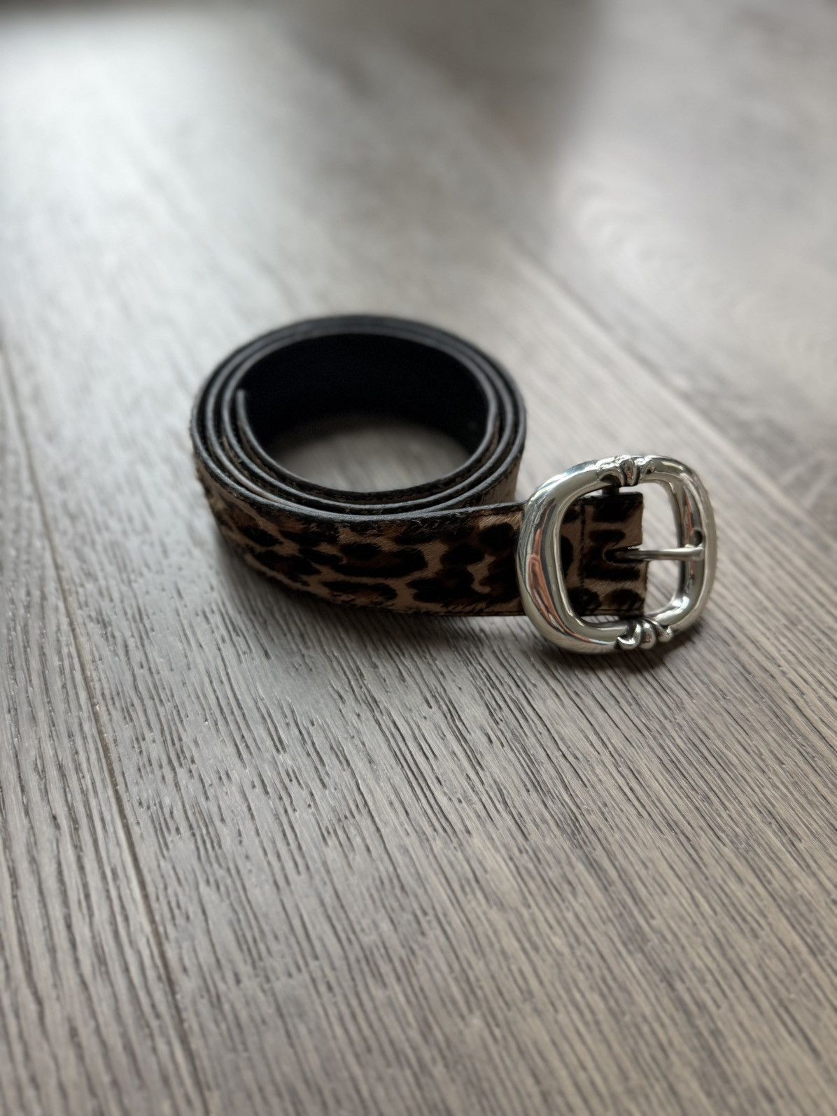 Chrome Hearts Chrome Hearts Cheetah Print Gunslinger Silver Belt Buckle Size 36 - 1 Thumbnail