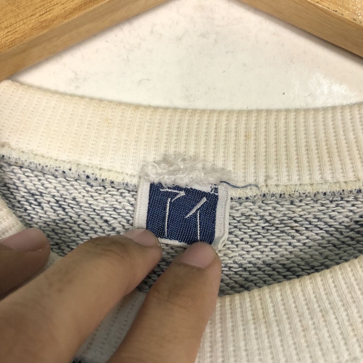 Japanese Brand × Vintage Japanese Brand Sweatshirt Stripe Rare 90s Collection Small Size US M / EU 48-50 / 2 - 10 Thumbnail
