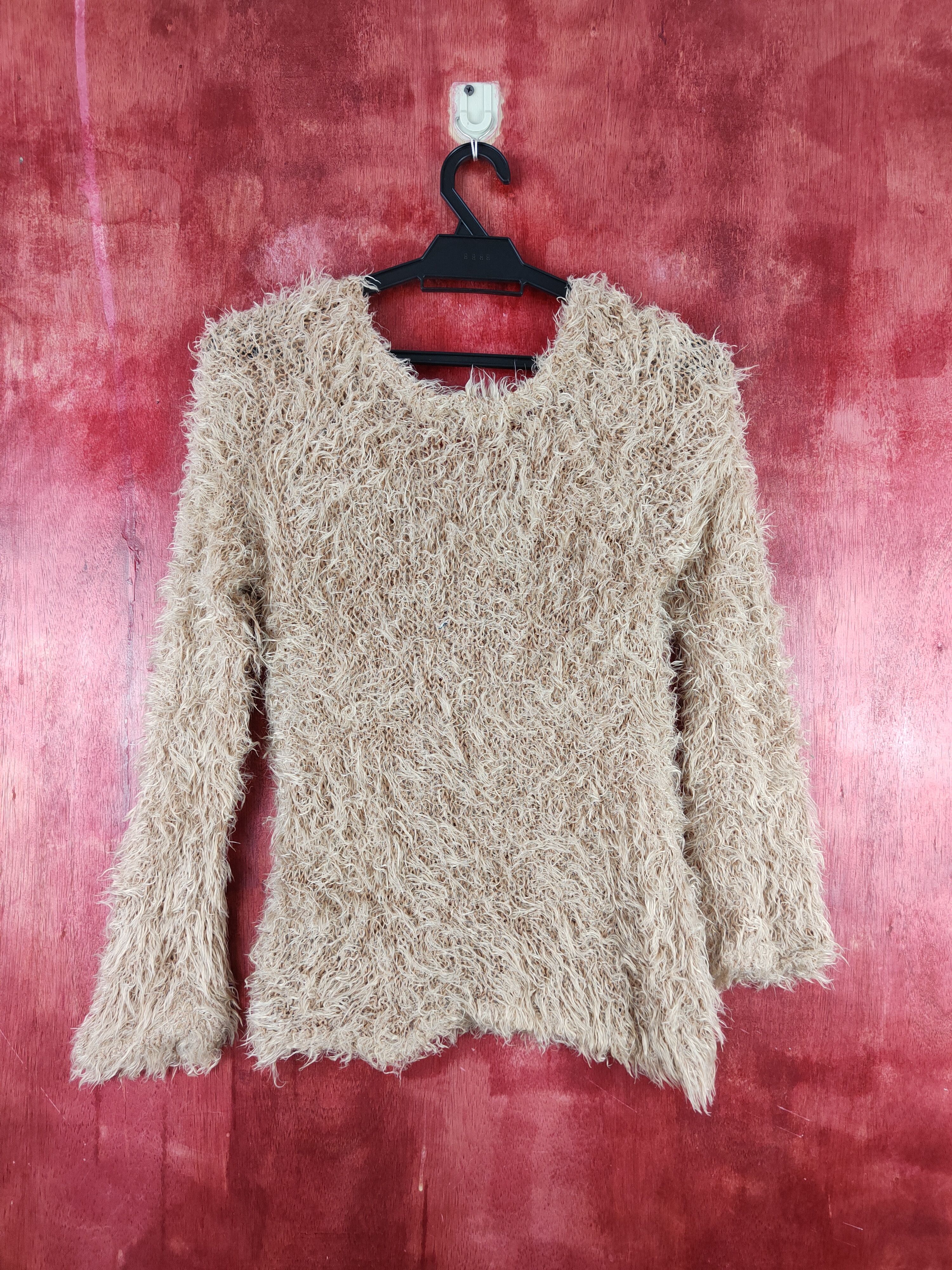 Homespun Knitwear × Japanese Brand Japanese Brand Brown Shag Shaggy Fur Mohair Knitwear #S2026 Size S / US 4 / IT 40 - 7 Thumbnail