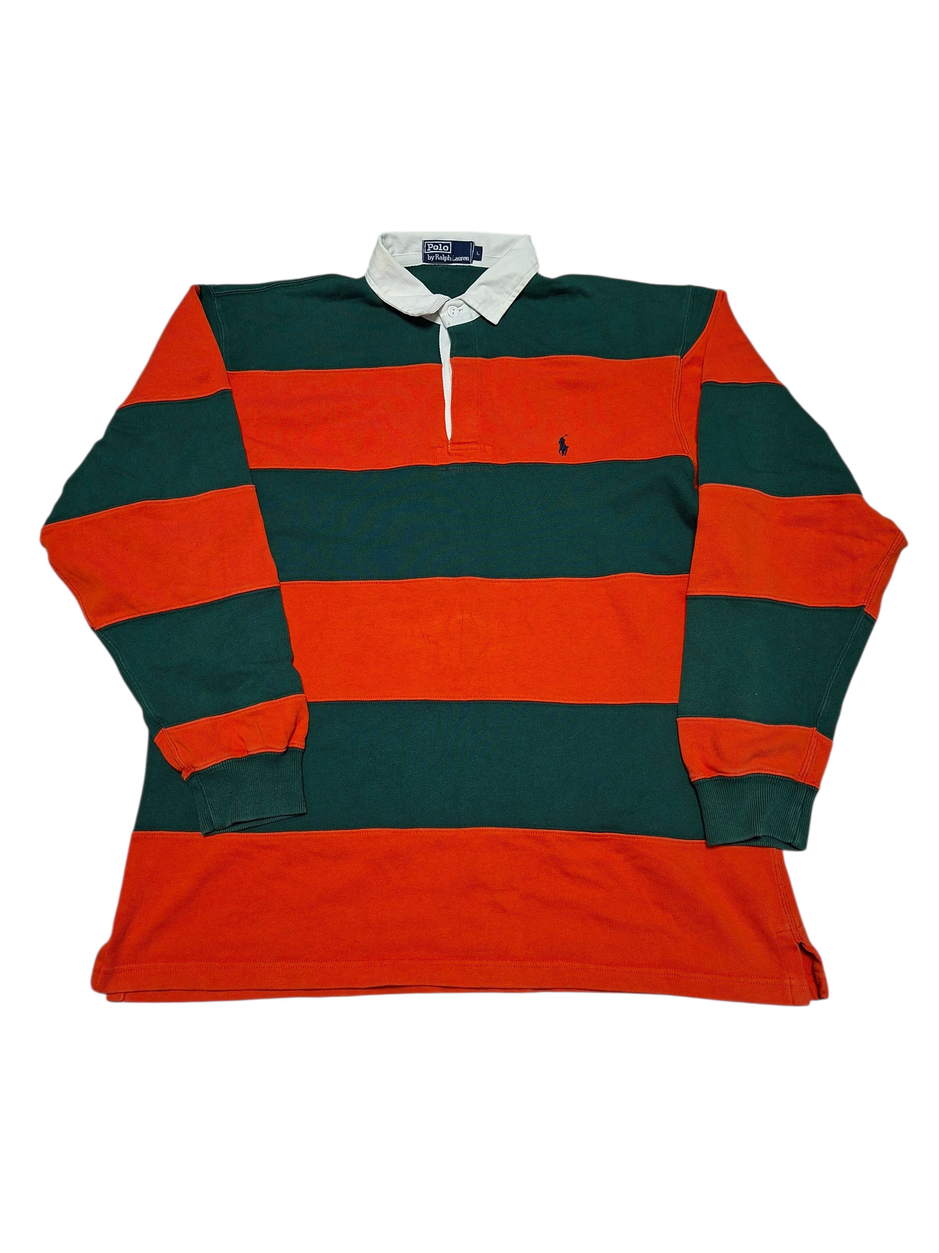 POLO RALPH LAUREN VINTAGE LUXURY STRIPED POLO SHIRT