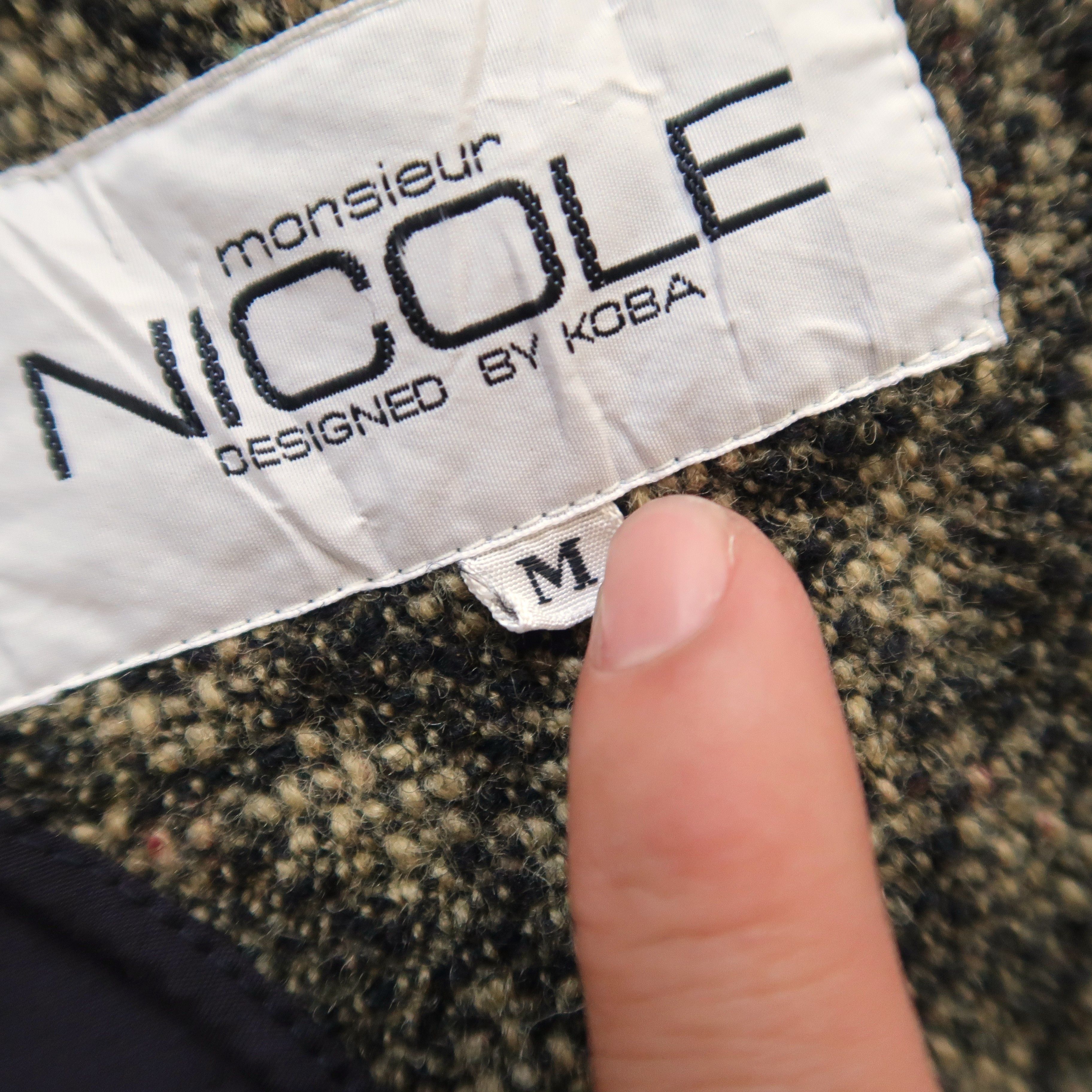 Japanese Brand VTG Nicole Monsieur Monogram Pattern Blazer Jacket Size US L / EU 52-54 / 3 - 12 Thumbnail