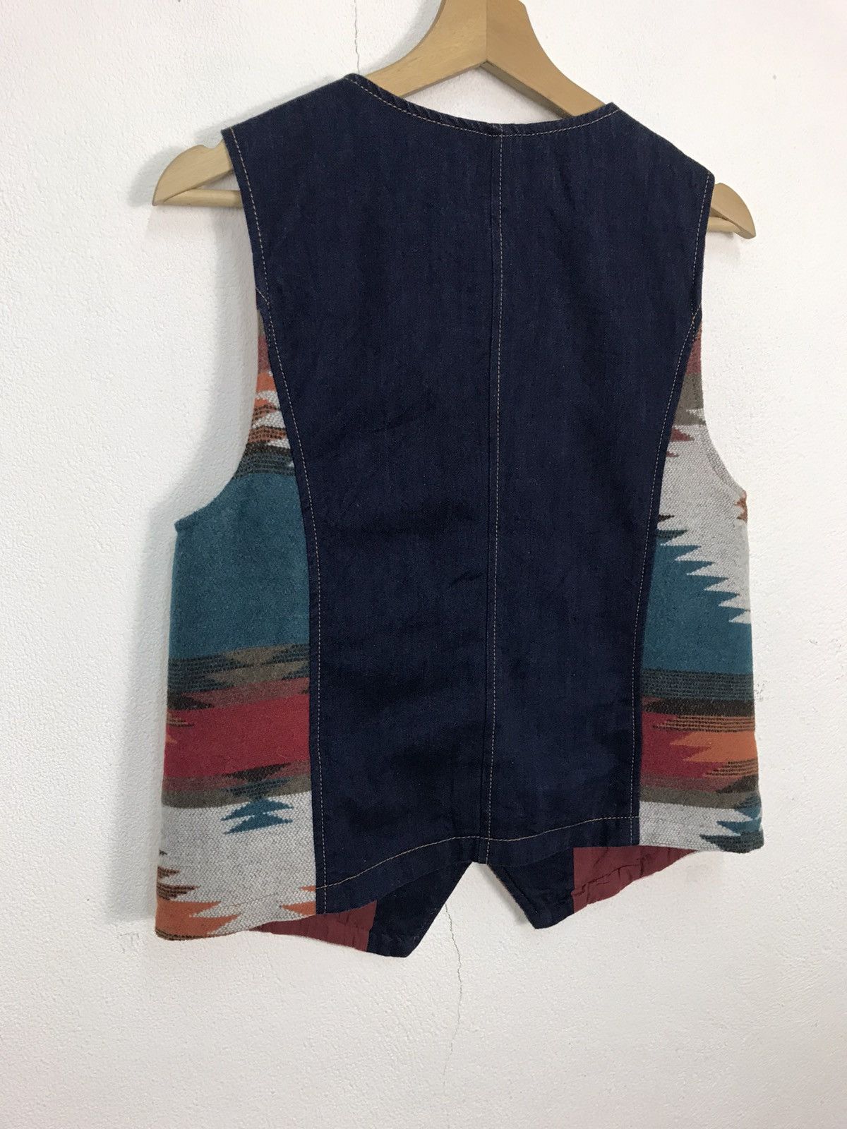 Japanese Brand × Nautica Vintage TITICACA Jacquard Mexican Rug Denim Concho Native Size S / US 4 / IT 40 - 11 Thumbnail