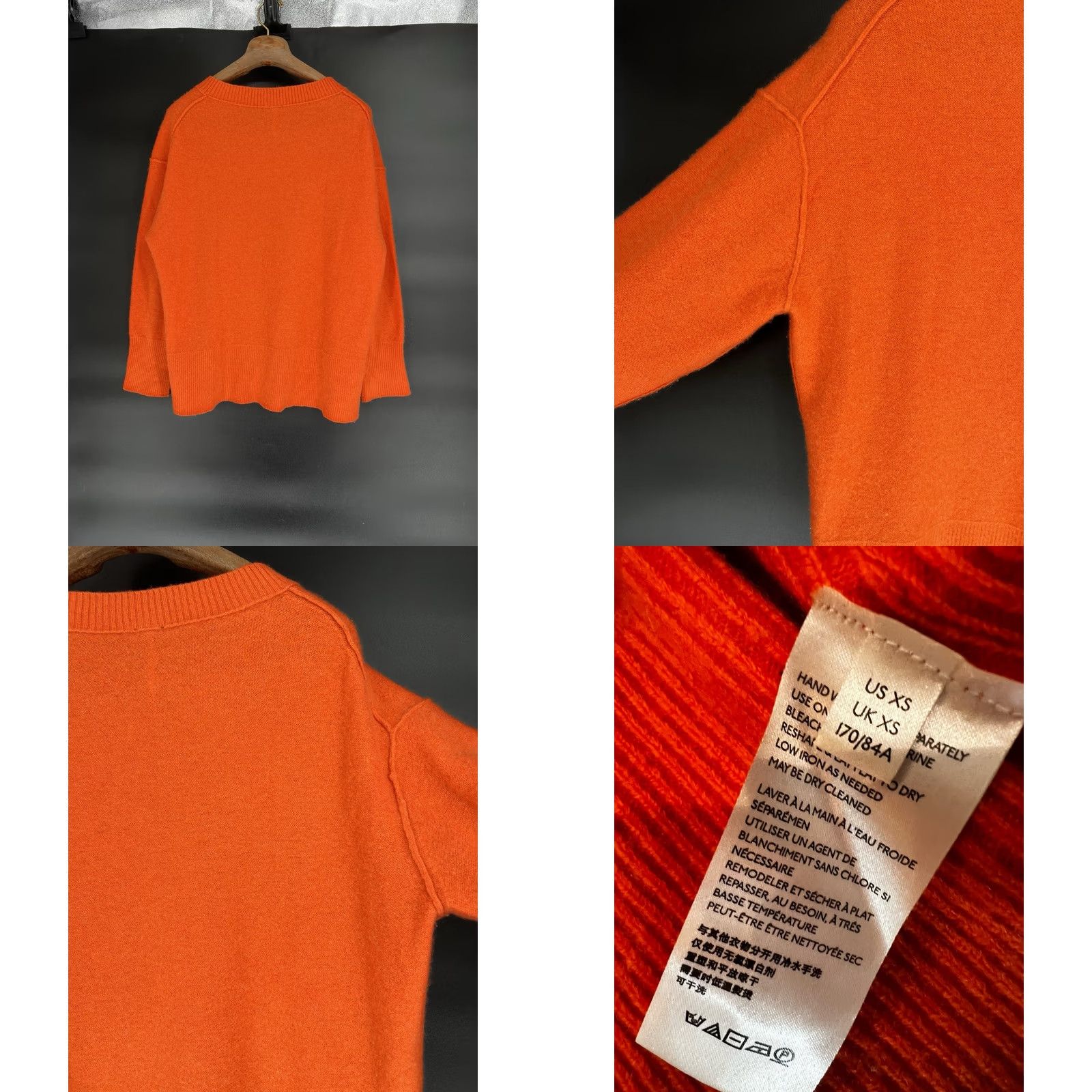 Free People Free People Easy Street Pullover Sweater XS Orange Long Sleeve Mock Neck Womens Knit Solid All Seasons Fall Spring Summer Winter Size XS Size XS / US 0-2 / IT 36-38 - 8 Thumbnail