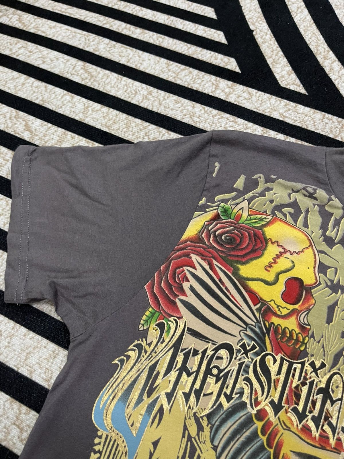 Christian Audigier 2000s JAPANESE BRAND X CHRISTIAN AUDIGIER ED HARDY OVO TEES Size US S / EU 44-46 / 1 - 9 Thumbnail