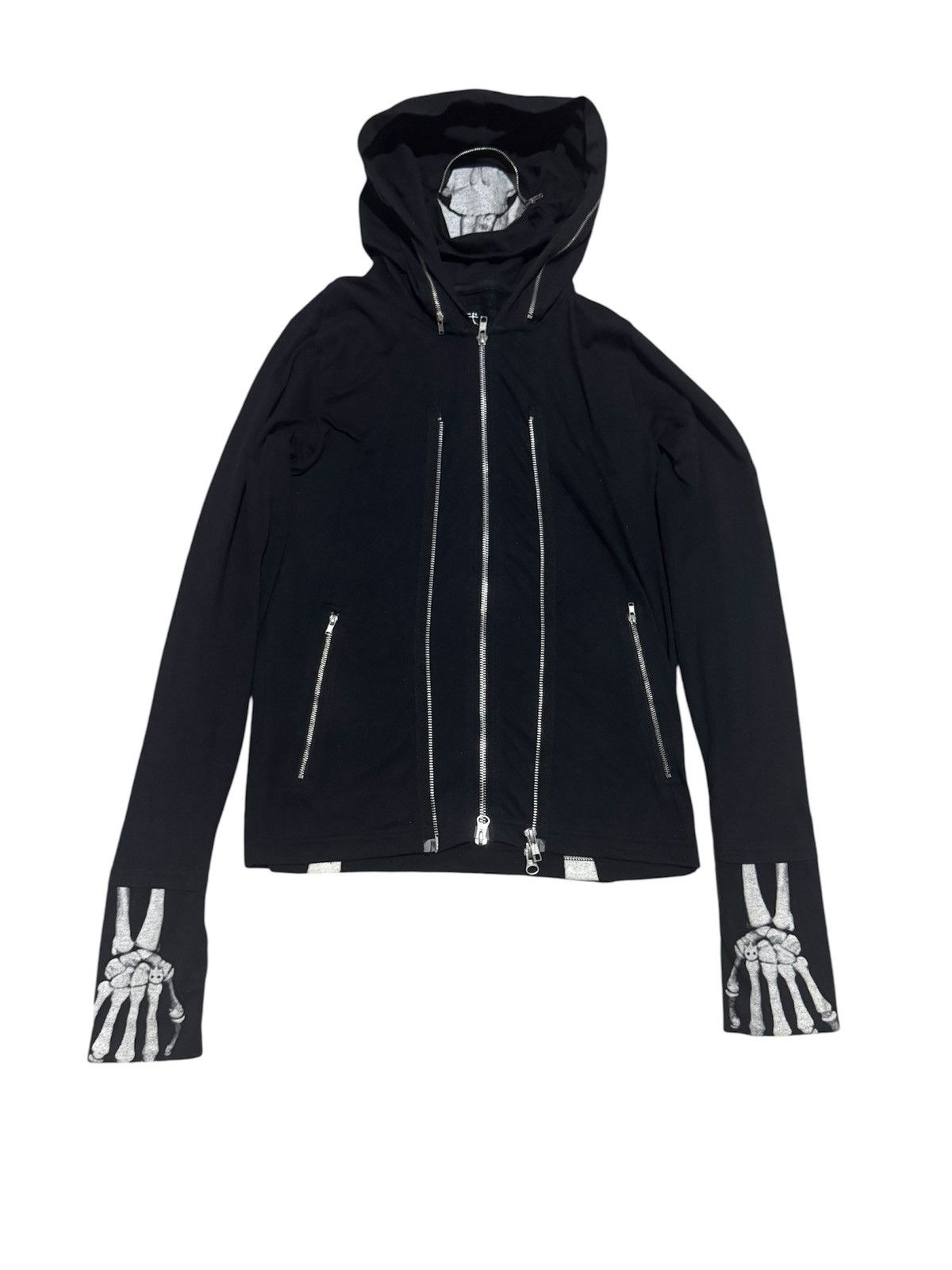 PPFM RARE! Triple Zip Skeleton Glow In Dark Punk Sedation Jacket Size US M / EU 48-50 / 2 - 4 Thumbnail
