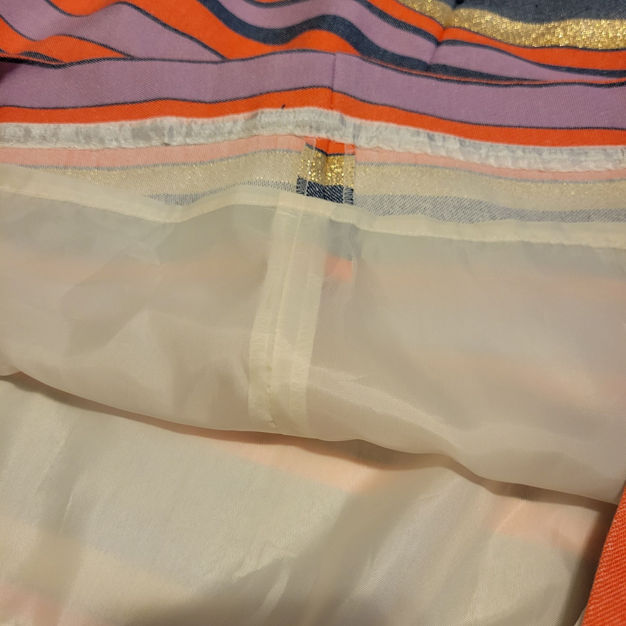 J.Crew J.Crew Factory Striped Mini Skirt 12 Metallic Multicolor Ful Size 34" / US 12 / IT 48 - 4 Thumbnail