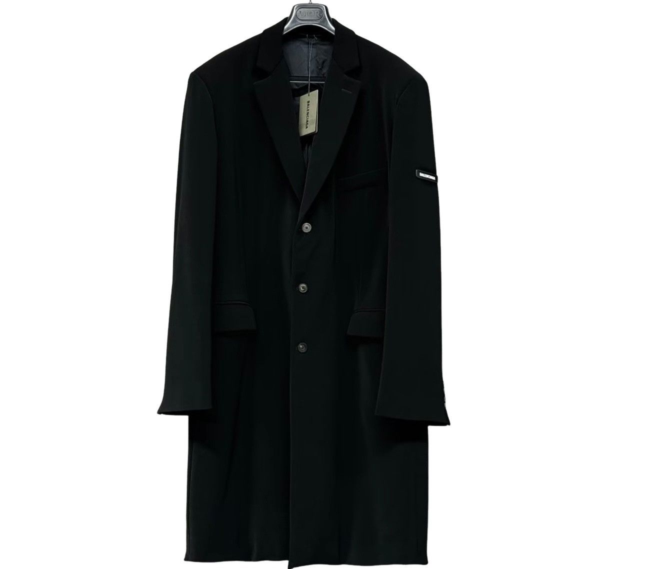 Balenciaga Balenciaga Logo Patch Long Coat Size 46 Size US S / EU 44-46 / 1 - 1 Thumbnail