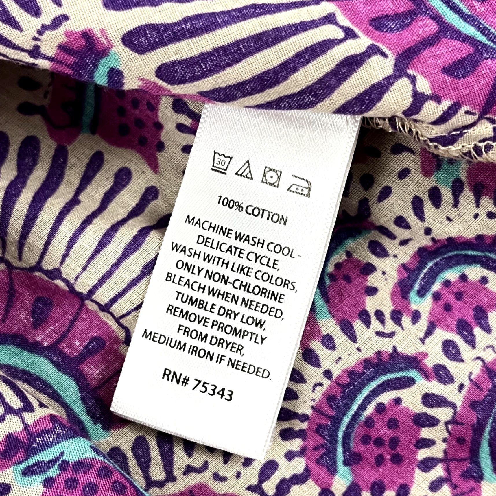 Haute Hippie Haute Hippie Women's Shirt XS Long Sleeve Button Up Geometric Pattern Casual Top Multicolor Festival Chic Size XS / US 0-2 / IT 36-38 - 3 Thumbnail
