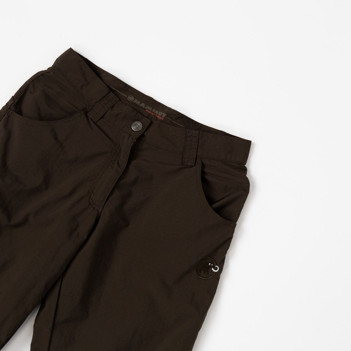 Mammut Mammut Womens Brown Capri Hiking Pants Nylon Outdoor Logo Size 28" / US 6 / IT 42 - 3 Thumbnail