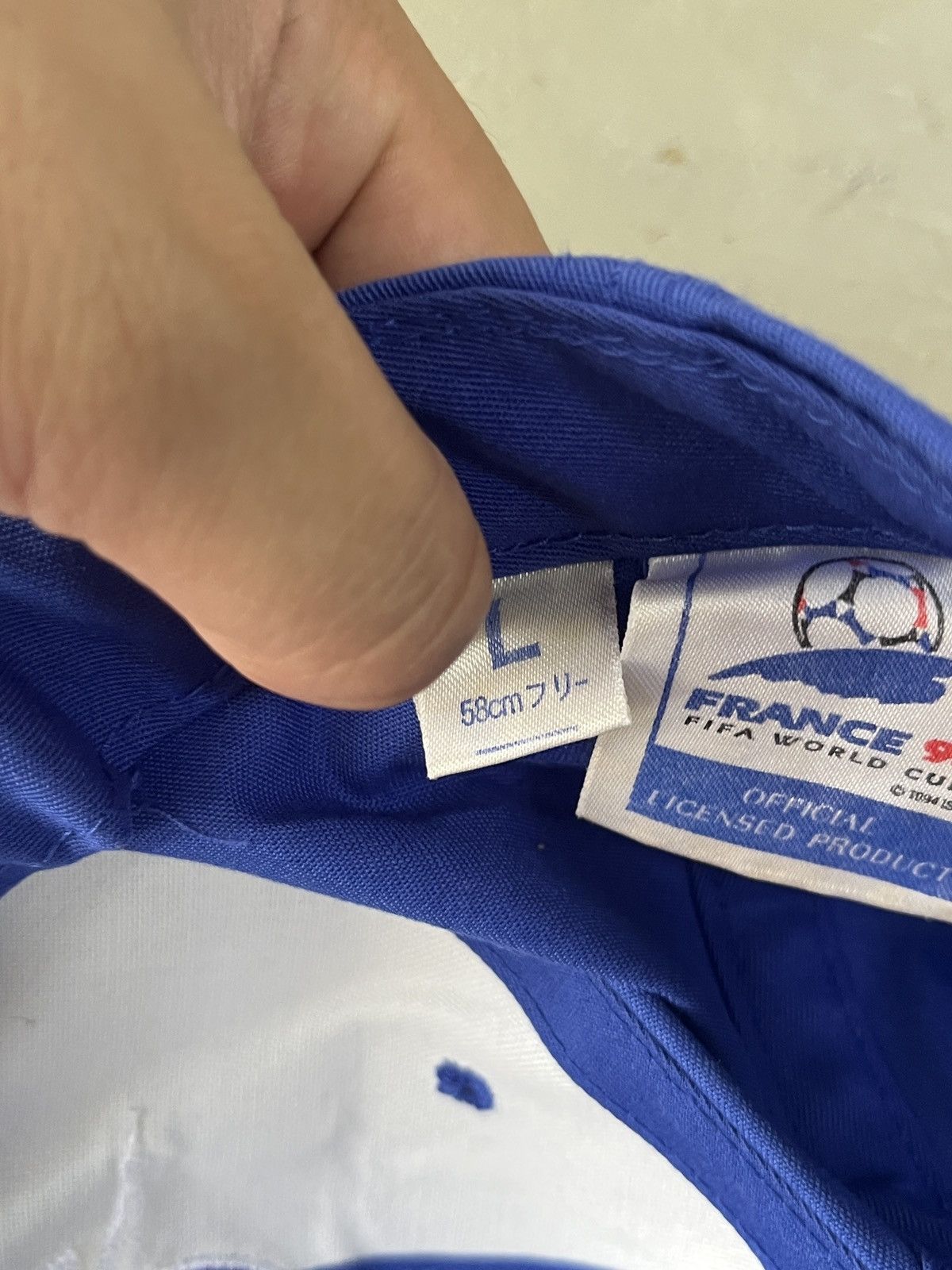 Vintage Vintage 1998 France World Cup Hat Japan Team Size ONE SIZE - 10 Thumbnail