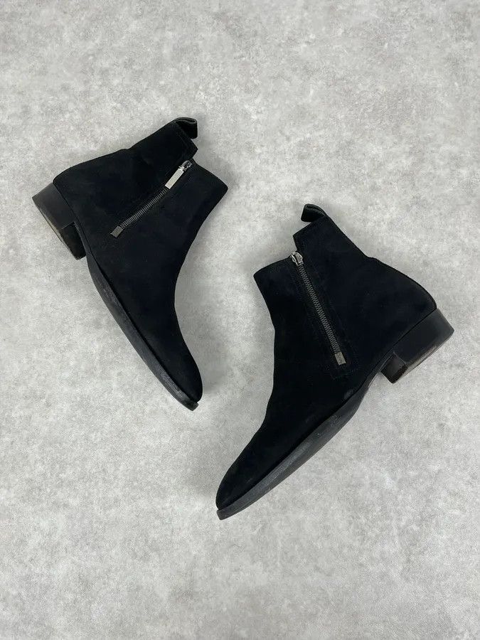 Saint Laurent Paris 2000s Yves Saint Laurent Black Suede Leather Boots Size US 9 / EU 42 - 3 Thumbnail