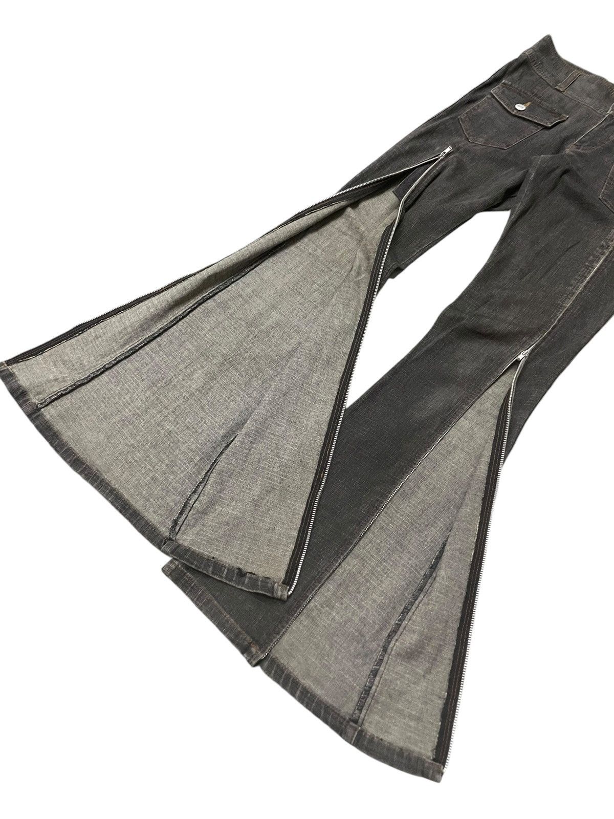 Le Grande Bleu (L.G.B.) JokyGal Japan Zip up Flare Stacked Jeans Size US 28 / EU 44 - 9 Thumbnail