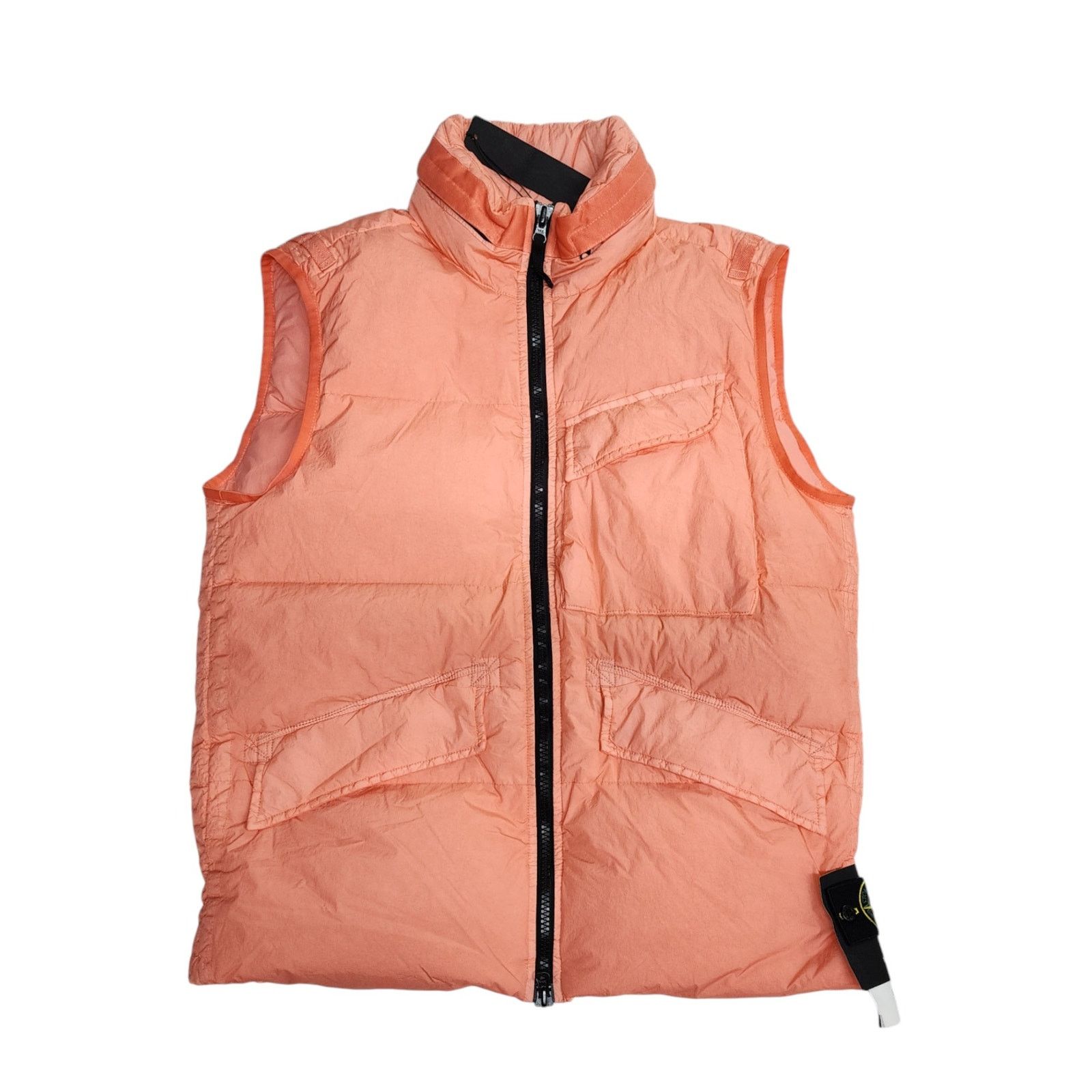 Stone Island Down Vest Orange Large $795 Size US L / EU 52-54 / 3 - 1 Thumbnail