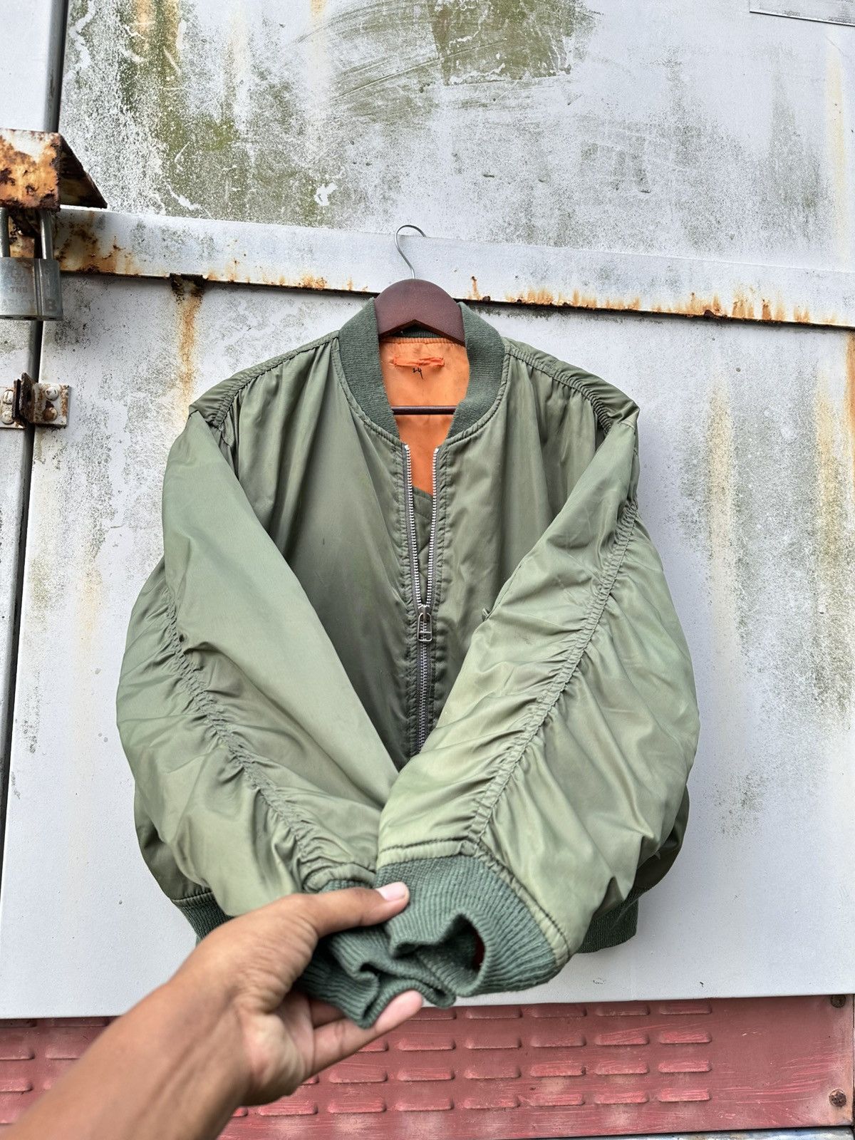 Vintage 🪖Vintage MA-1 Man Intermediate Bomber Jacket Size US M / EU 48-50 / 2 - 7 Thumbnail