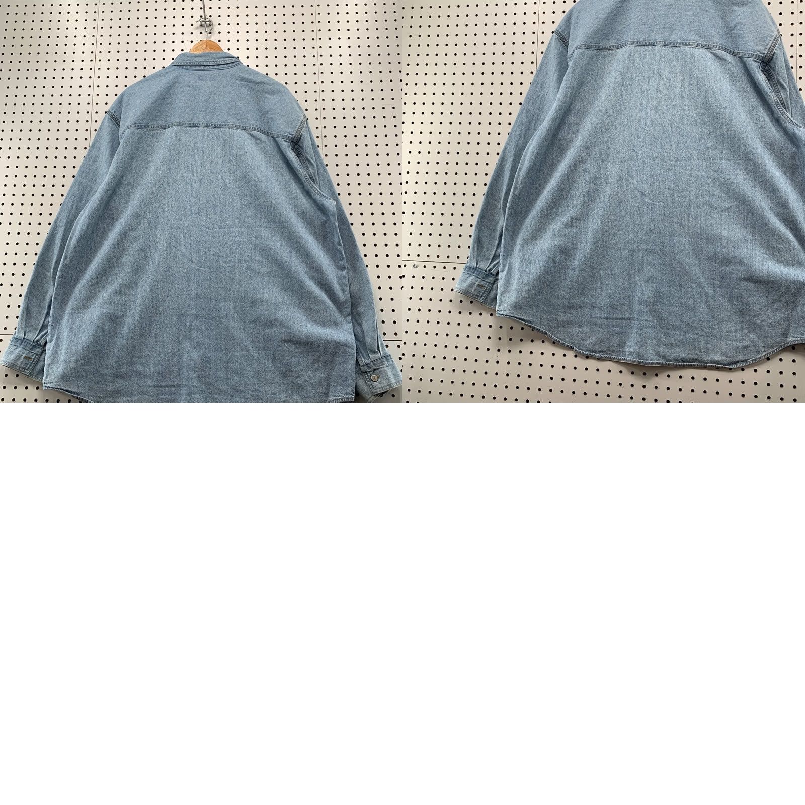 Levi's Levi's Red Tab Denim Button Shirt Men XL Blue Light Wash Western Cowboy 28x34 Size US XL / EU 56 / 4 - 10 Thumbnail