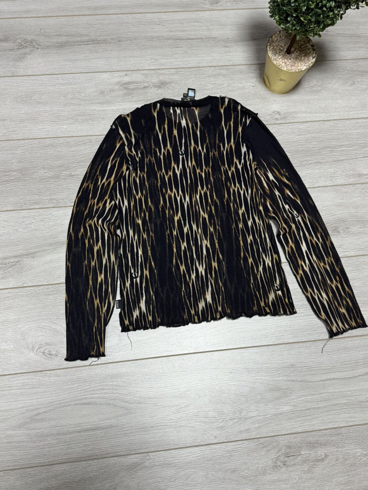 Just Cavalli Just Cavalli mesh leopard long sleeve fire gaultier style Size US M / EU 48-50 / 2 - 8 Thumbnail