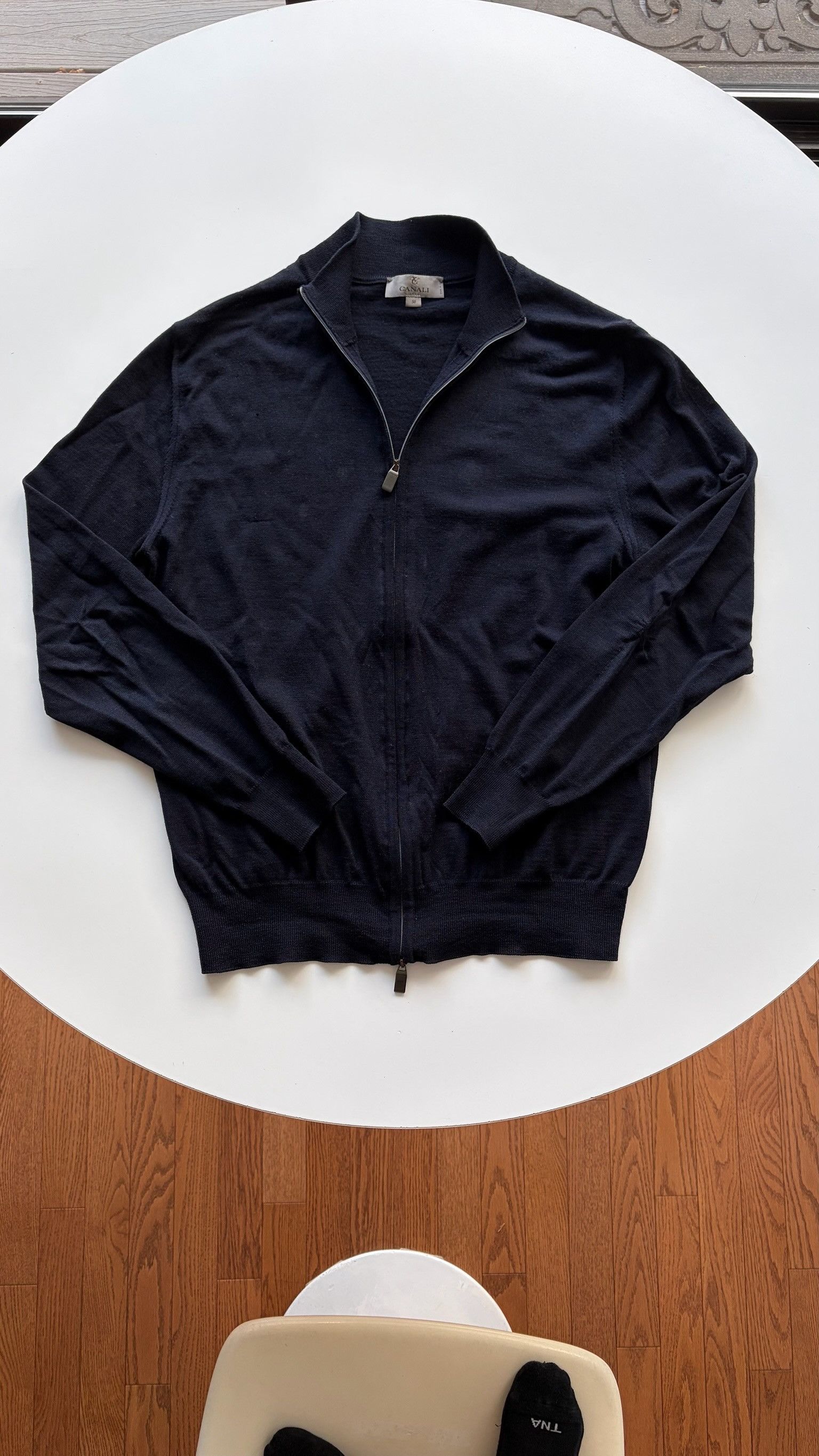 Canali Canali Wool Full Zip Sweater Size US M / EU 48-50 / 2 - 5 Thumbnail