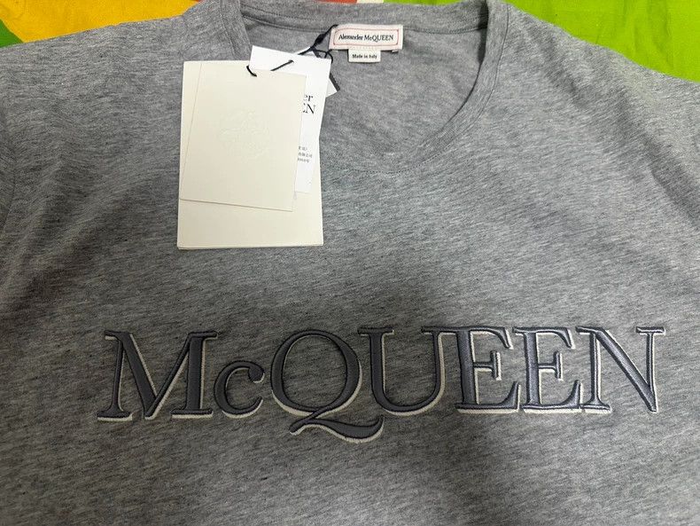 Alexander McQueen Alexander McQueen Gray Short Sleeve T-Shirt- DMC Size US XL / EU 56 / 4 - 1 Thumbnail