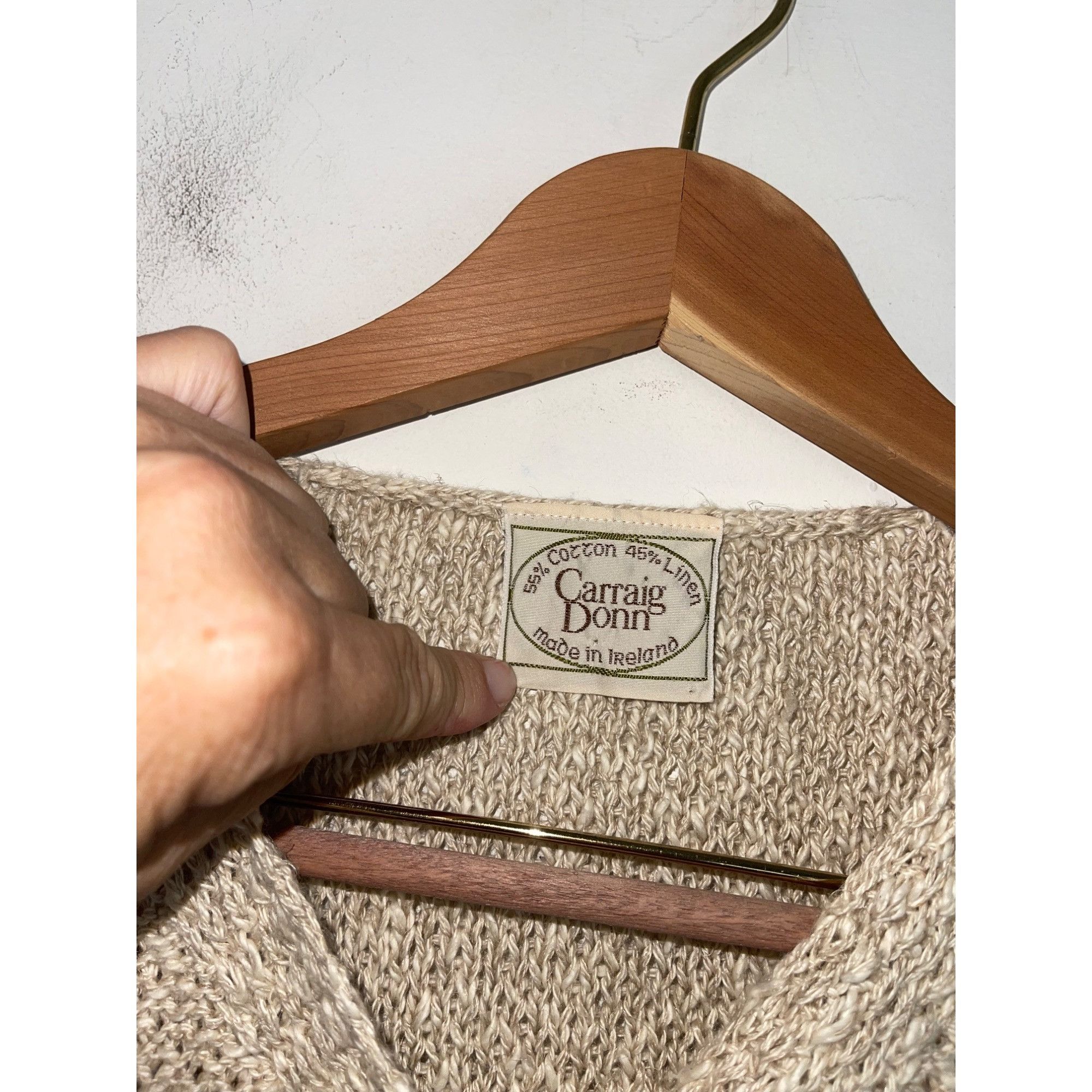 Carraig Donn Carraig Donn Vintage Womens Sweater Size Small Tan Size S / US 4 / IT 40 - 7 Thumbnail