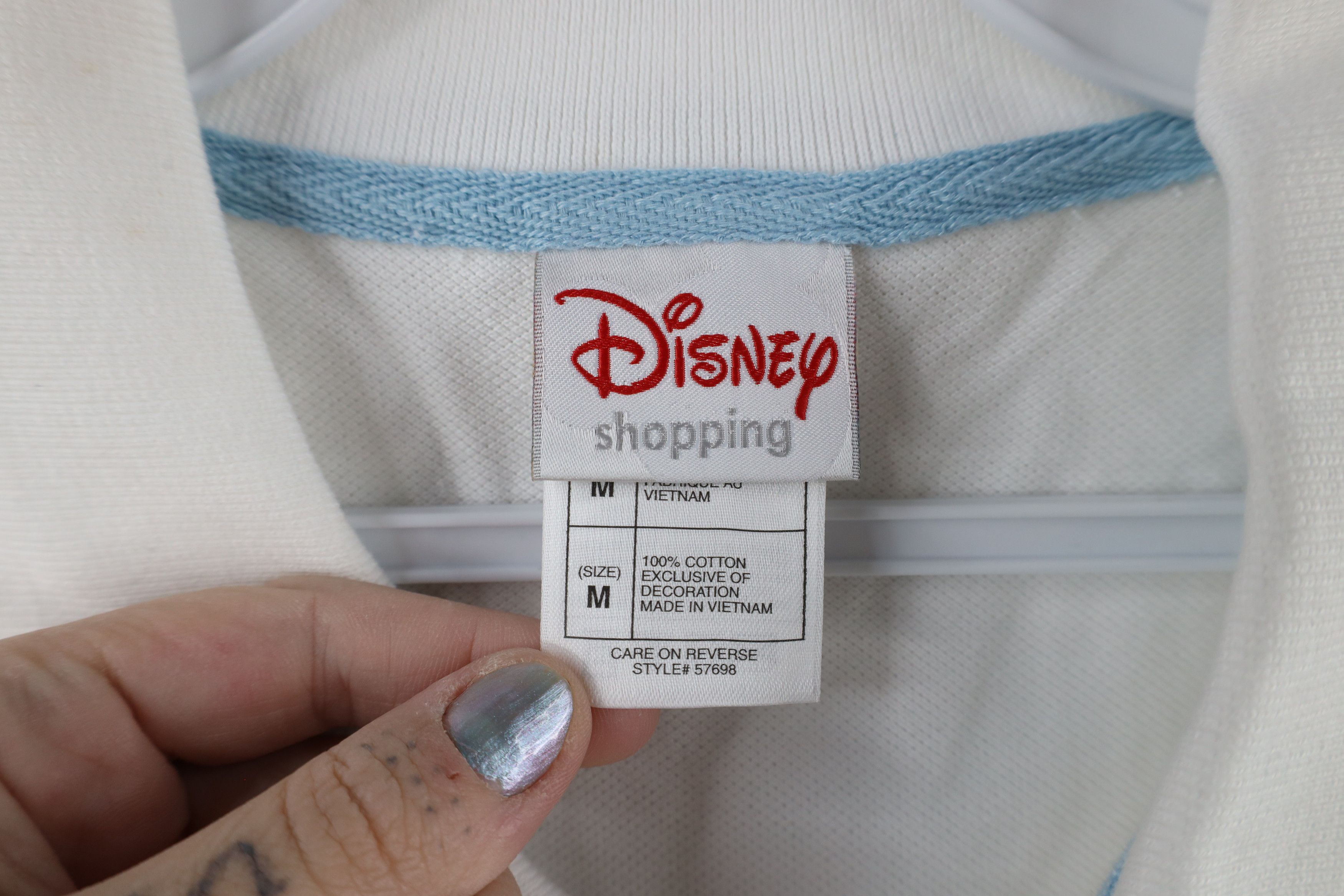 Disney × Vintage Vintage 90s Disney Mickey Mouse Pique Cotton Golf Polo Shirt Size US M / EU 48-50 / 2 - 6 Thumbnail