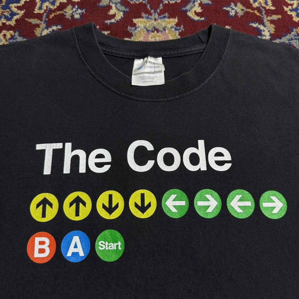 The Game Vintage 2000s The Konami Cheat Code video game promo tee Y2K Size US L / EU 52-54 / 3 - 1 Thumbnail