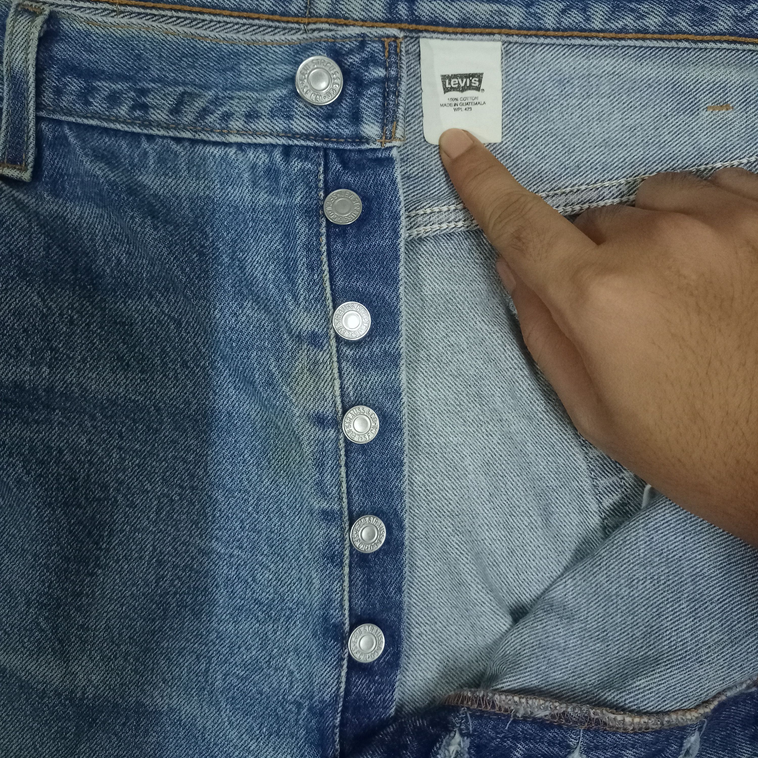 Levi's Vintage 90s Levis 501 Blue Wash Baggy Jeans Size US 40 / EU 56 - 3 Thumbnail