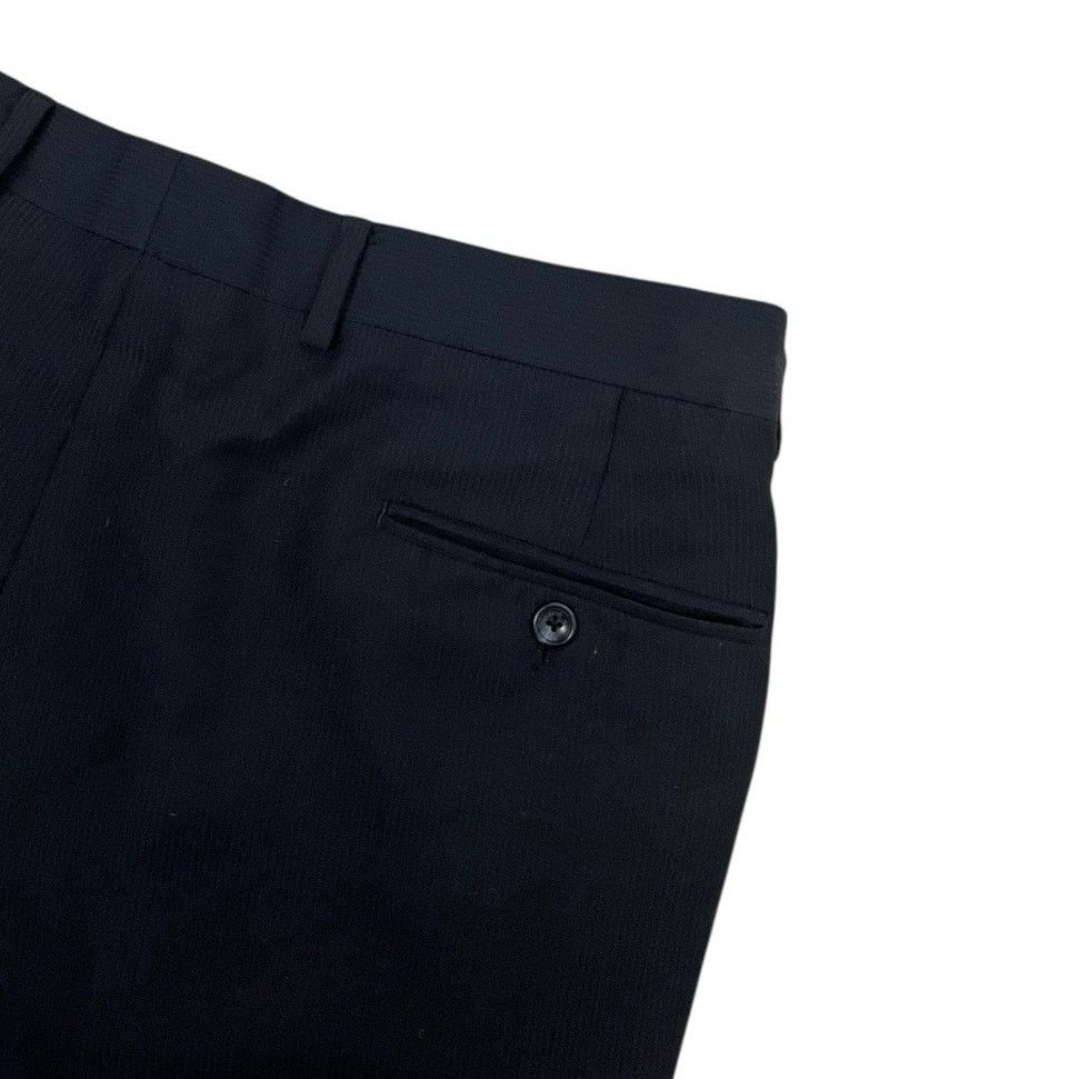 Other Mens Black Pleated Front Cuffed Tailored Dress Pants Size US 38 / EU 54 - 5 Thumbnail