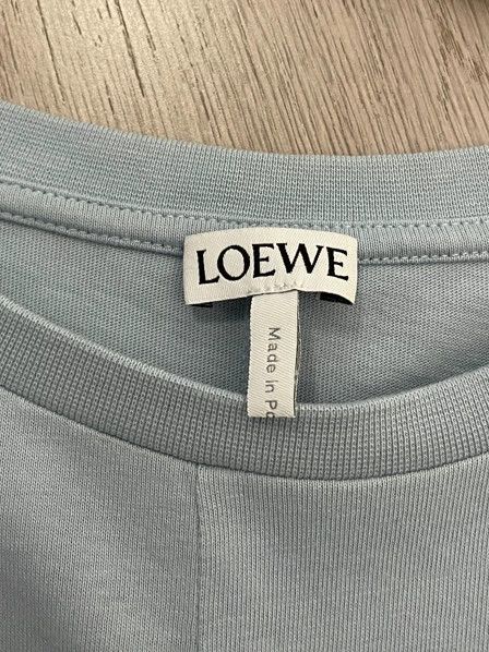 Loewe LOEWE Baby blue embroidered logo irregular bottom short sl Size XS / US 0-2 / IT 36-38 - 5 Thumbnail