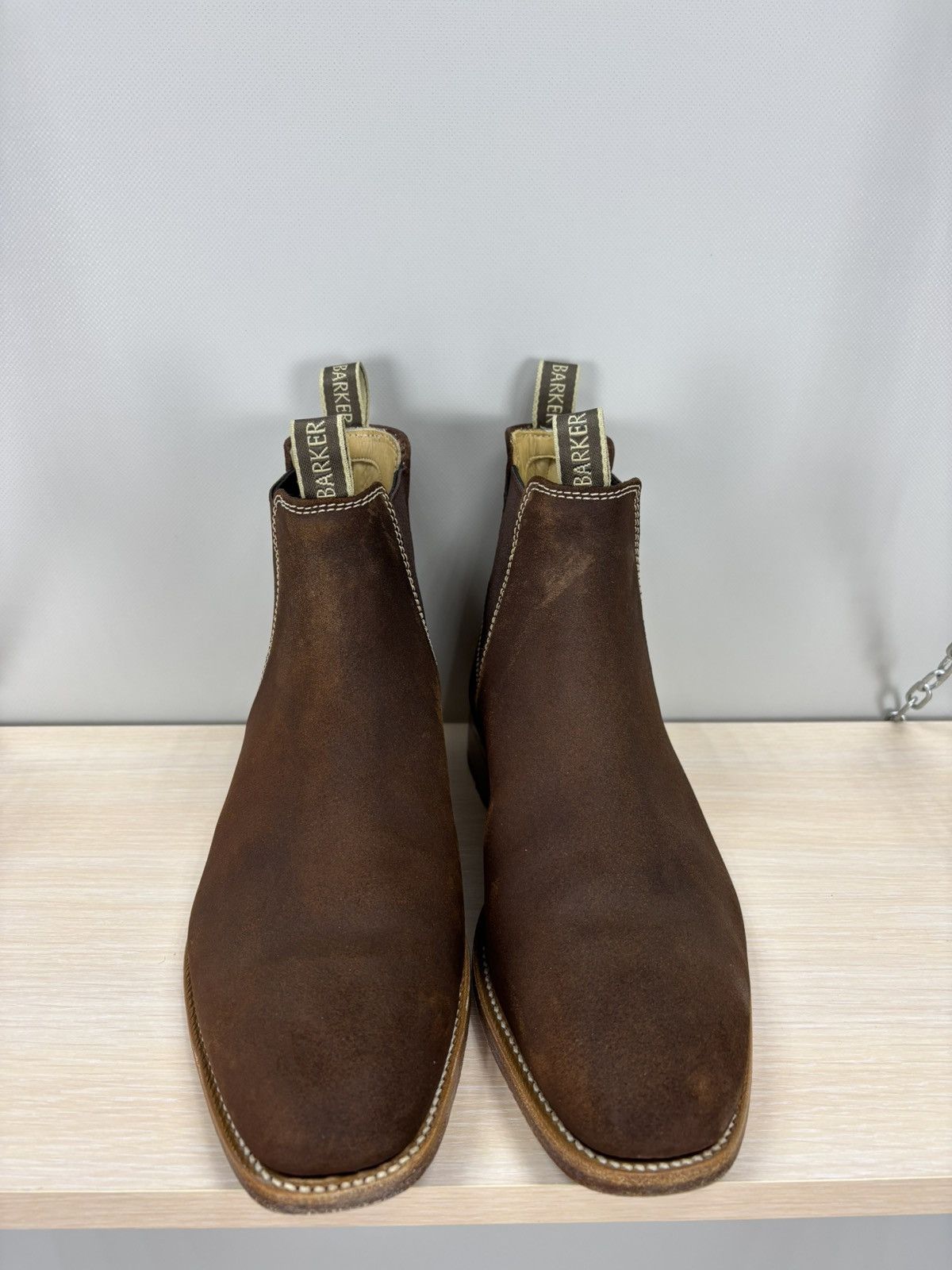 Barker Mens shoes Barker England Size 8 Color Brown Size US 8 / EU 41 - 4 Thumbnail