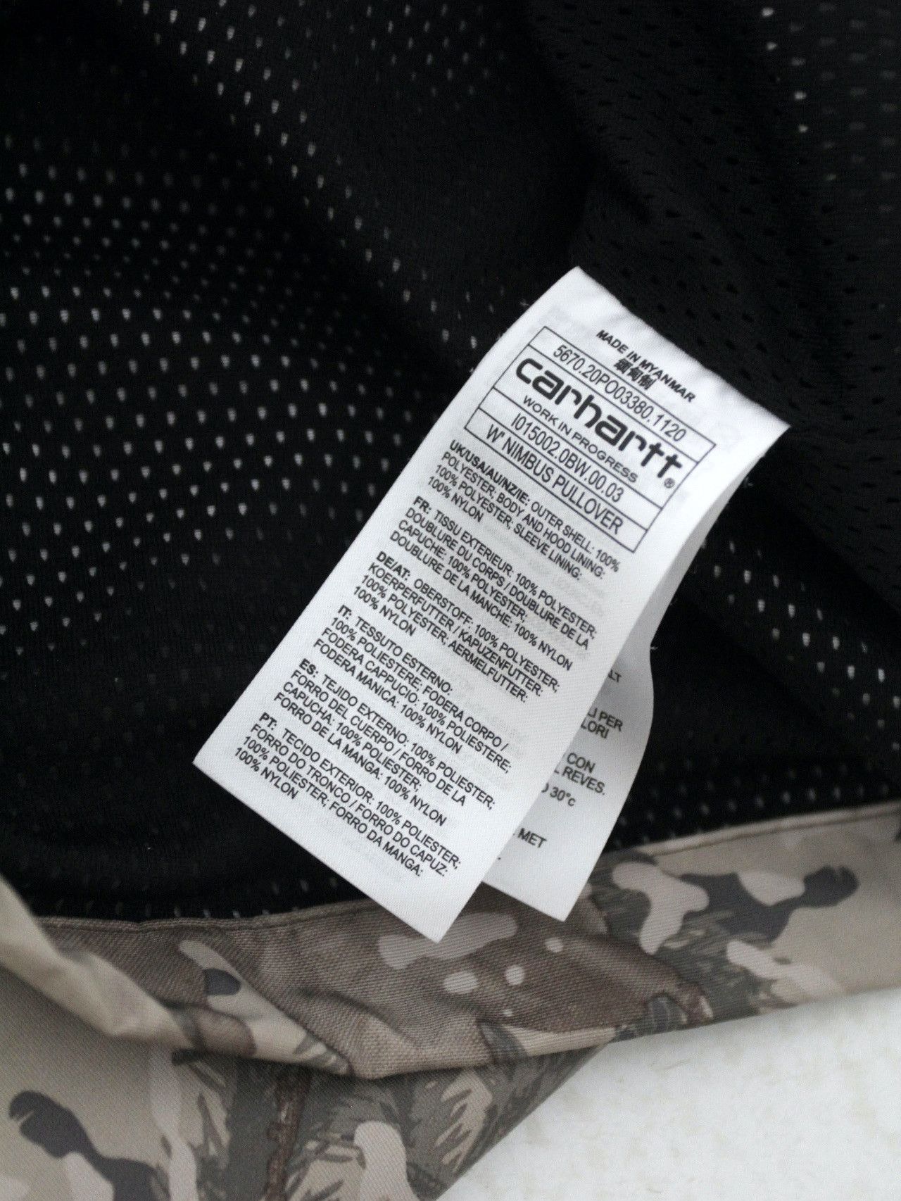 Carhartt Carhartt nimbus pullover camouflage jacket Size US M / EU 48-50 / 2 - 9 Thumbnail