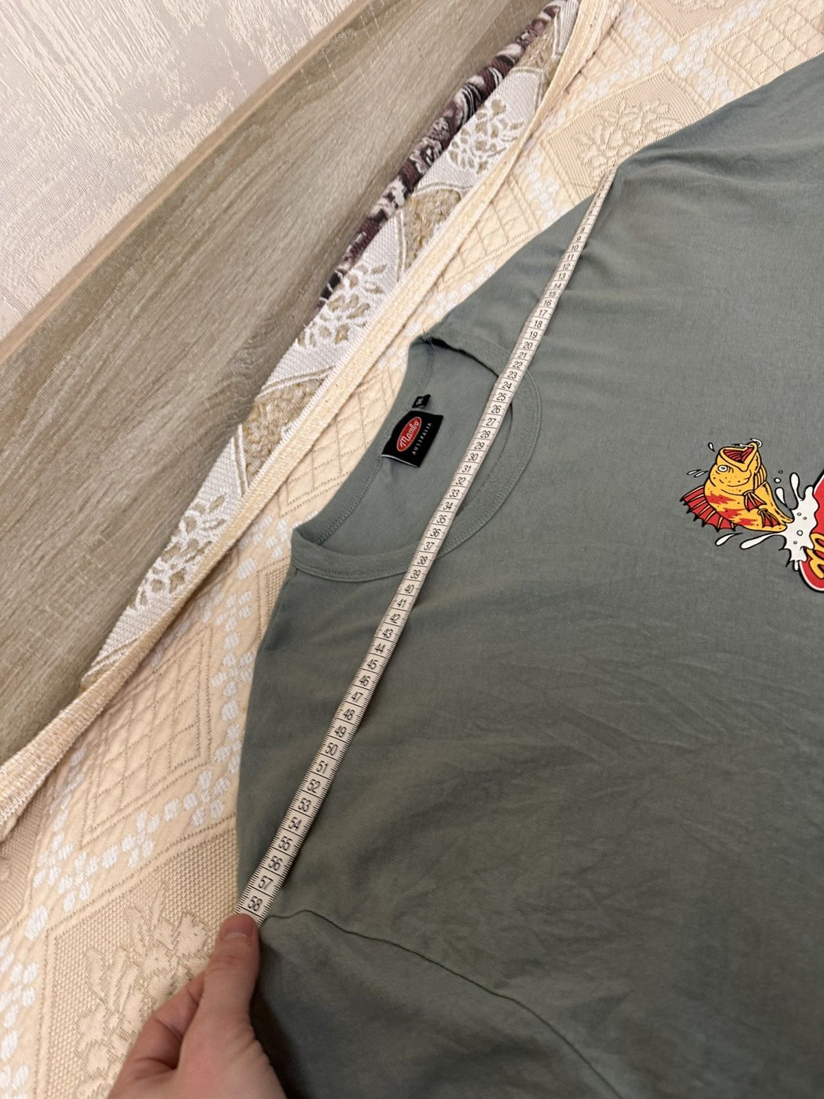 Mambo 🔥 Rare 90s Mambo Surf Long Sleeve Logo Art Fishing T Shirt Size US XXL / EU 58 / 5 - 7 Thumbnail