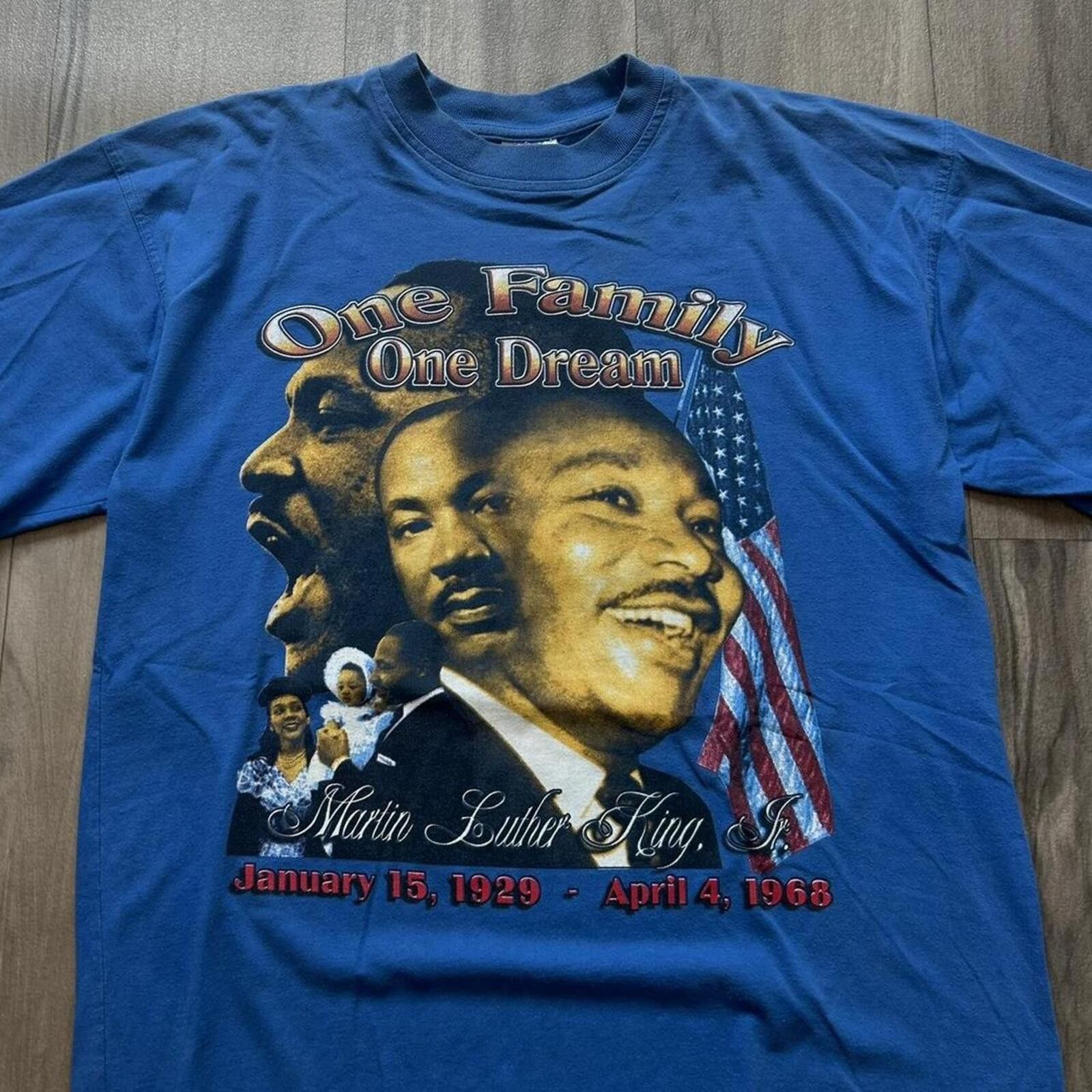 Gildan Vintage Martin Luther King graphic t shirt size L rap tee Size US L / EU 52-54 / 3 - 2 Thumbnail