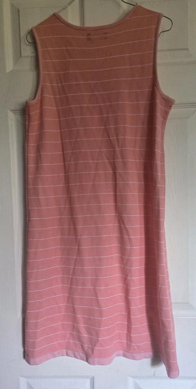Lands' End Lands End Pink White Pin Striped Sleeveless Dress Womens Siz Size M / US 6-8 / IT 42-44 - 5 Thumbnail