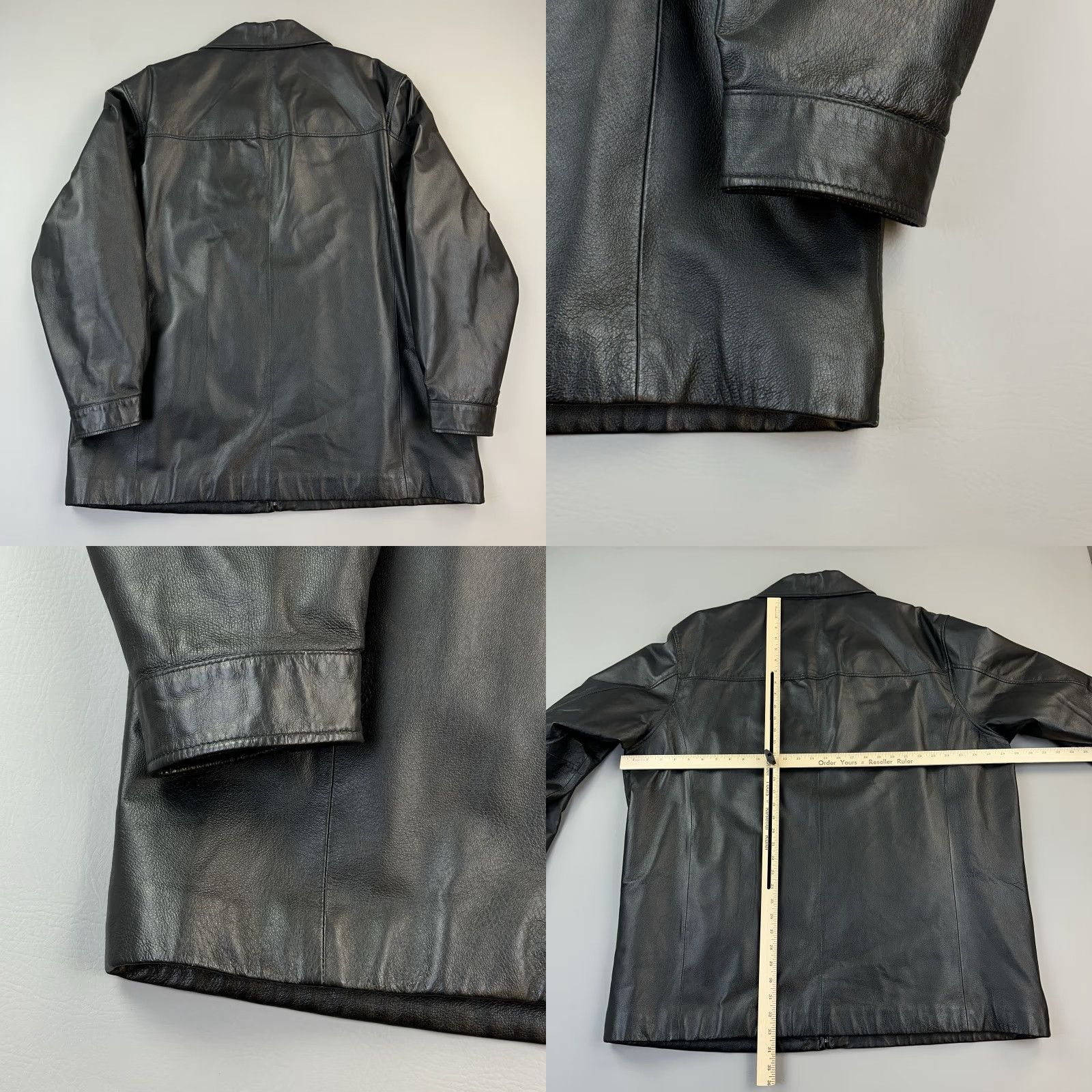 Vintage VINTAGE St. Johns Bay Jacket Mens 2XLT Black Genuine Leather Quilt Lined Bomber Jacket Size US XXL / EU 58 / 5 - 8 Thumbnail