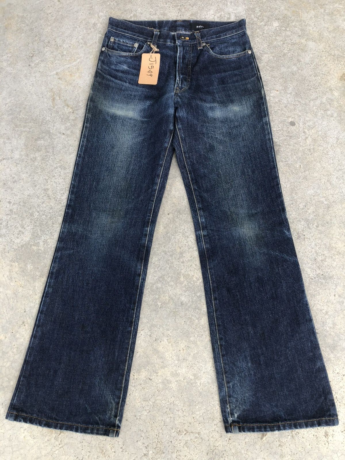 Yohji Yamamoto Ined Homme Flared Jeans Distressed Jeans Size US 30 / EU 46 - 3 Thumbnail
