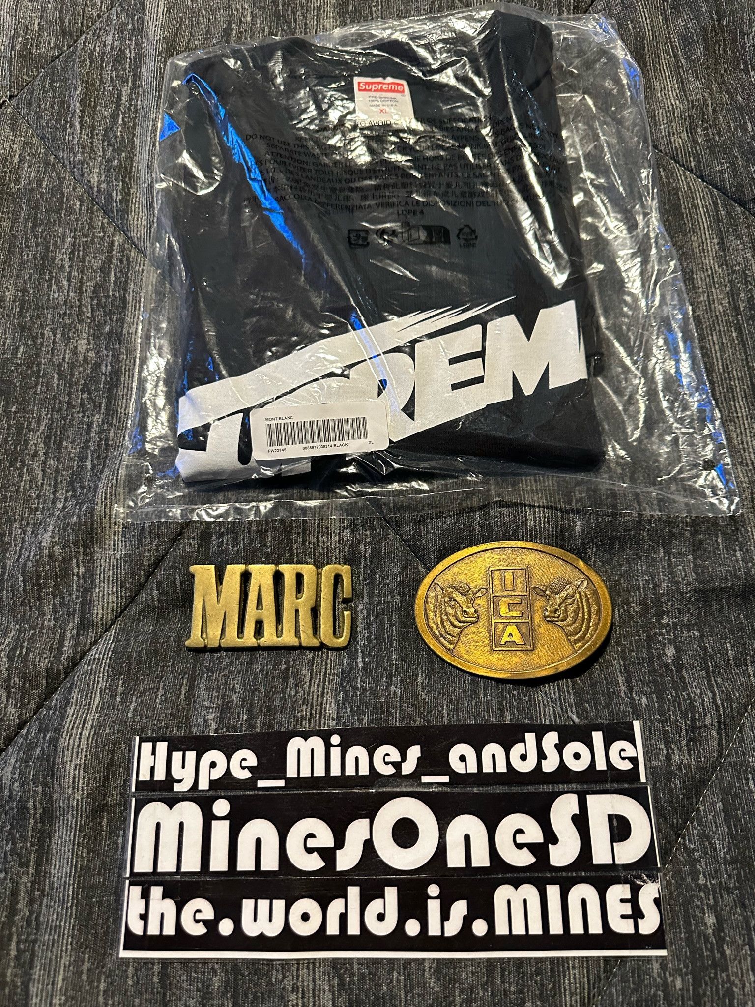 Supreme NWT Supreme Mont Blanc Tee - Black - XL Size US XL / EU 56 / 4 - 2 Thumbnail