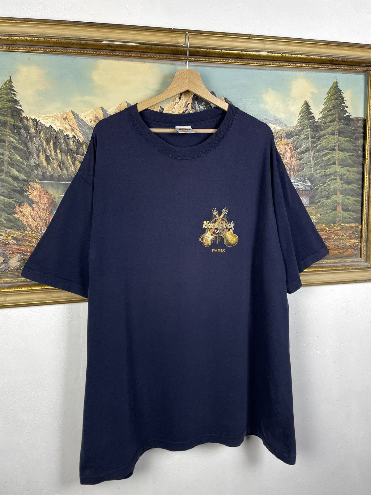 Hard Rock Cafe Hard Rock Cafe Navy Vintage Y2k Tee Guitars Baggy Skate Swag Size US XL / EU 56 / 4 - 4 Thumbnail